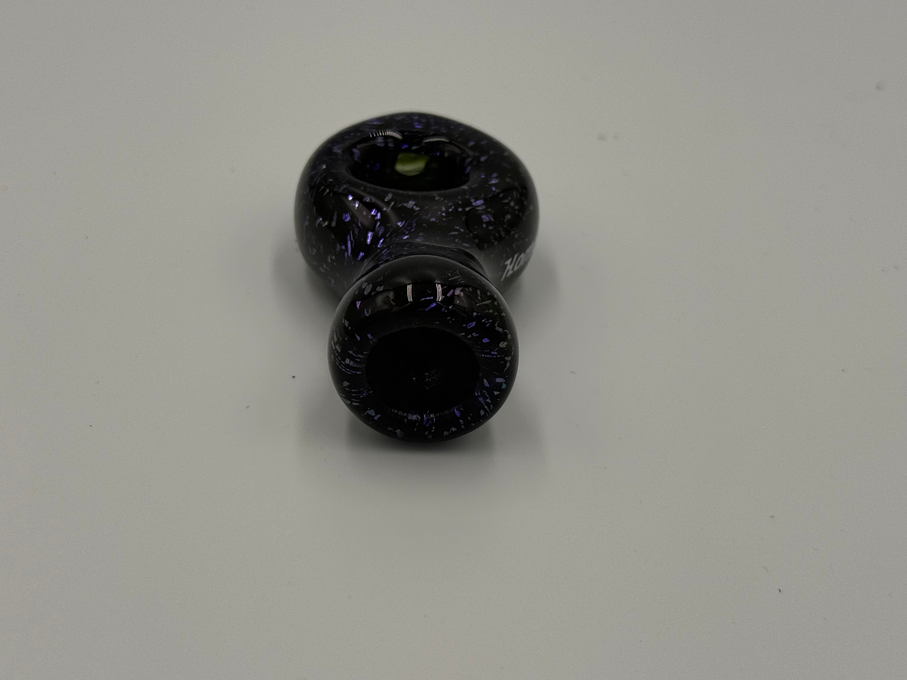 Home Blown Glass Dichro Ring Chillum – Hand Blown Borosilicate Glass Pipe – Made in USA