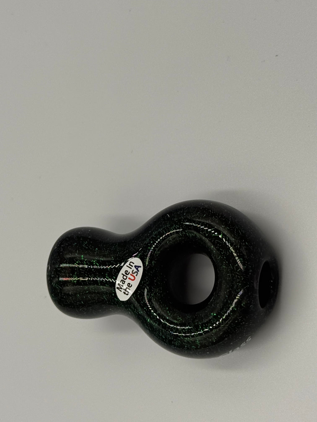 Home Blown Glass Dichro Ring Chillum – Hand Blown Borosilicate Glass Pipe – Made in USA