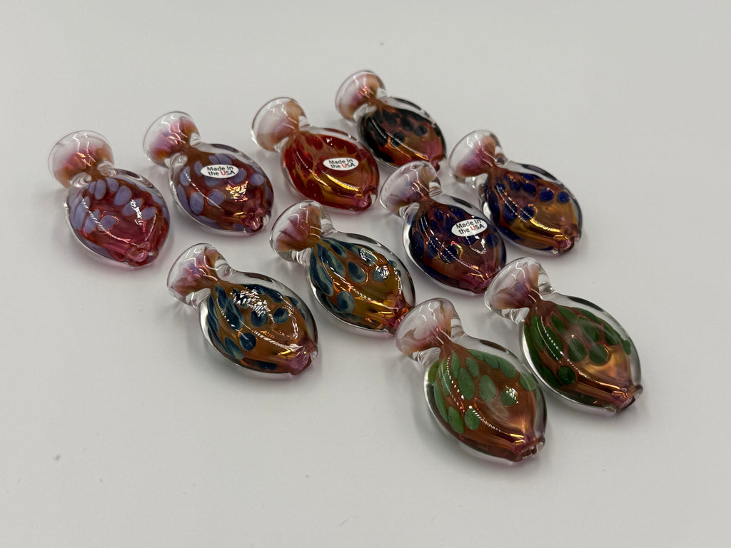 Home Blown Glass Pocket Pal Hand Blown Glass Pipe – Made in USA – Assorted Colors