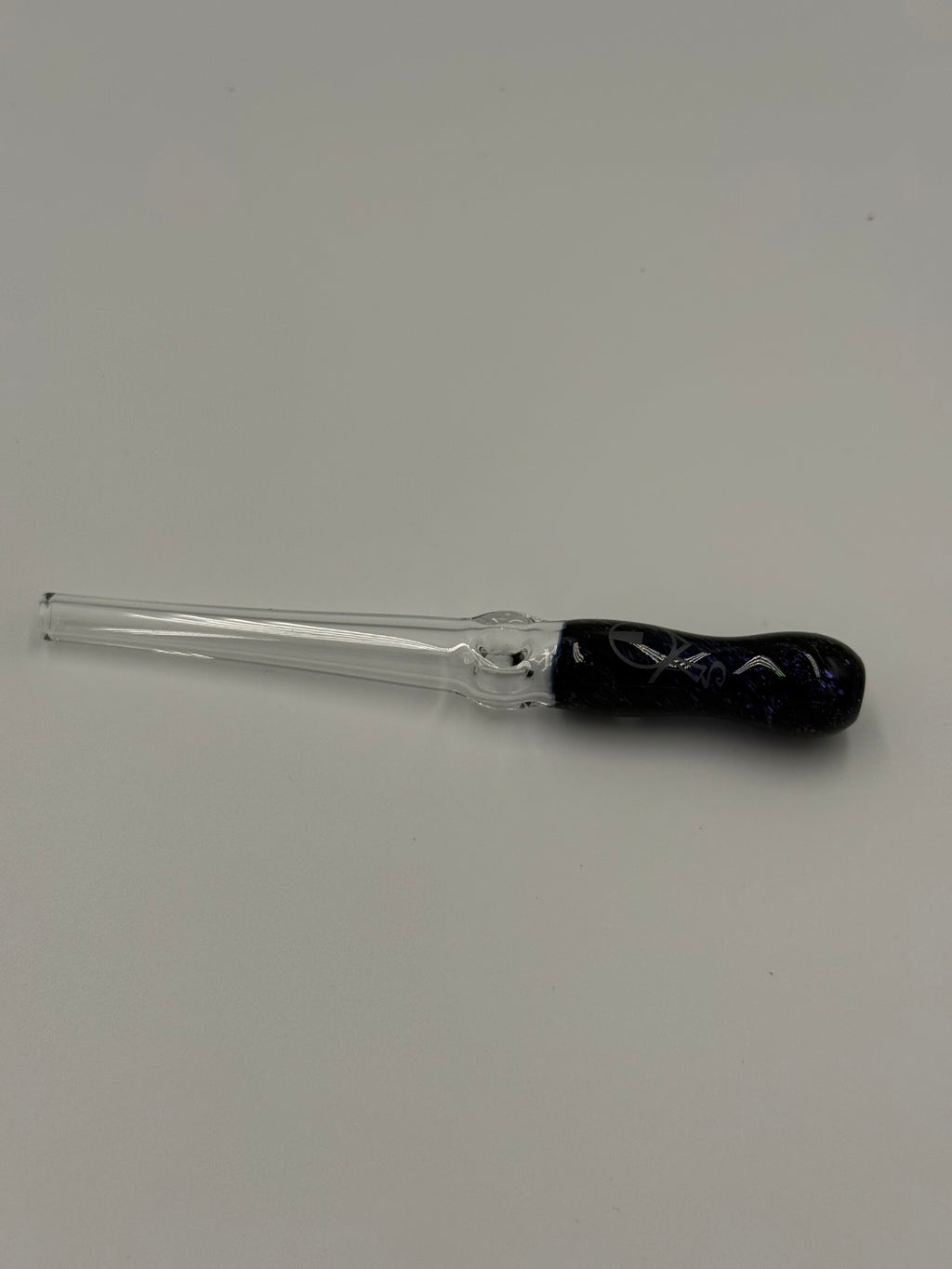 Home Blown Glass Dichro Straw – Hand Blown Borosilicate Glass Straw – Made in USA