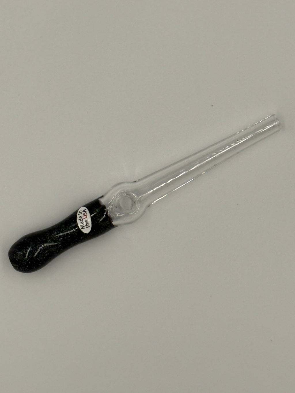 Home Blown Glass Dichro Straw – Hand Blown Borosilicate Glass Straw – Made in USA