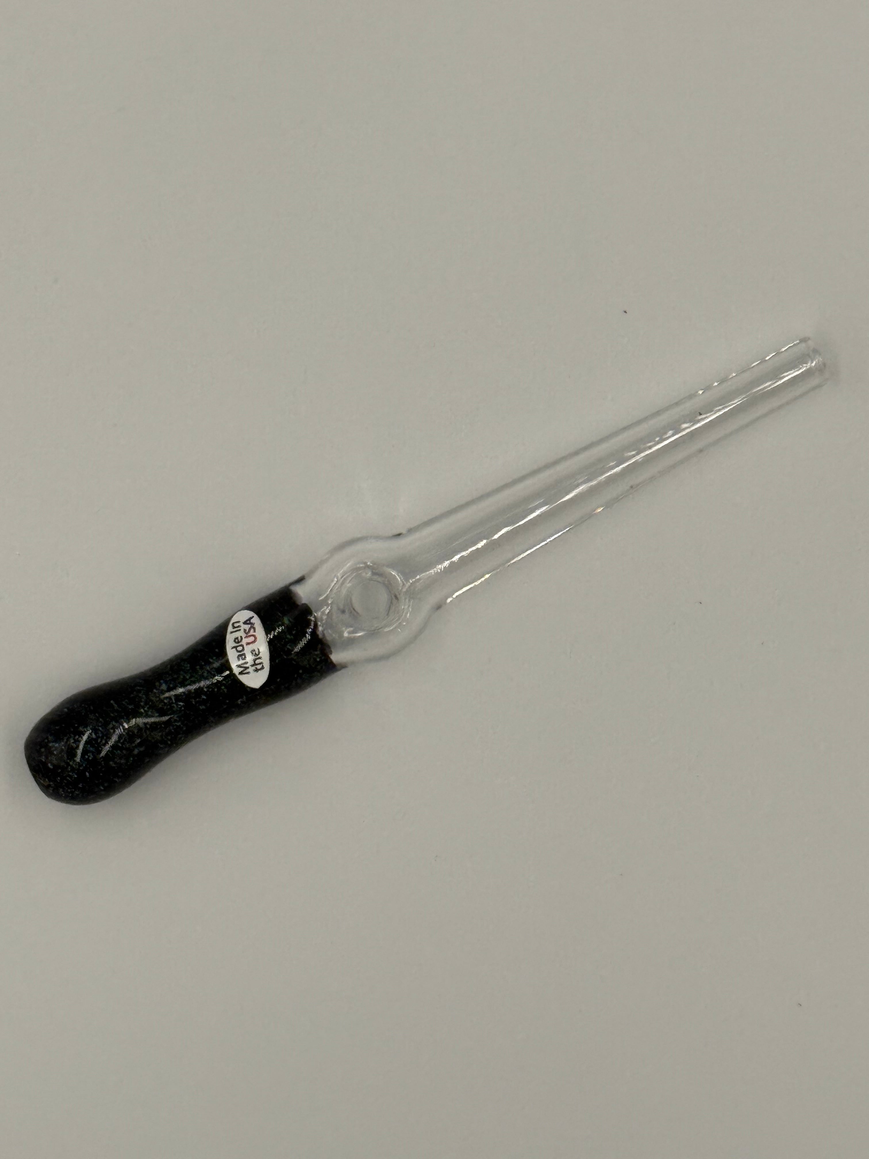 Home Blown Glass Dichro Straw – Hand Blown Borosilicate Glass Straw – Made in USA