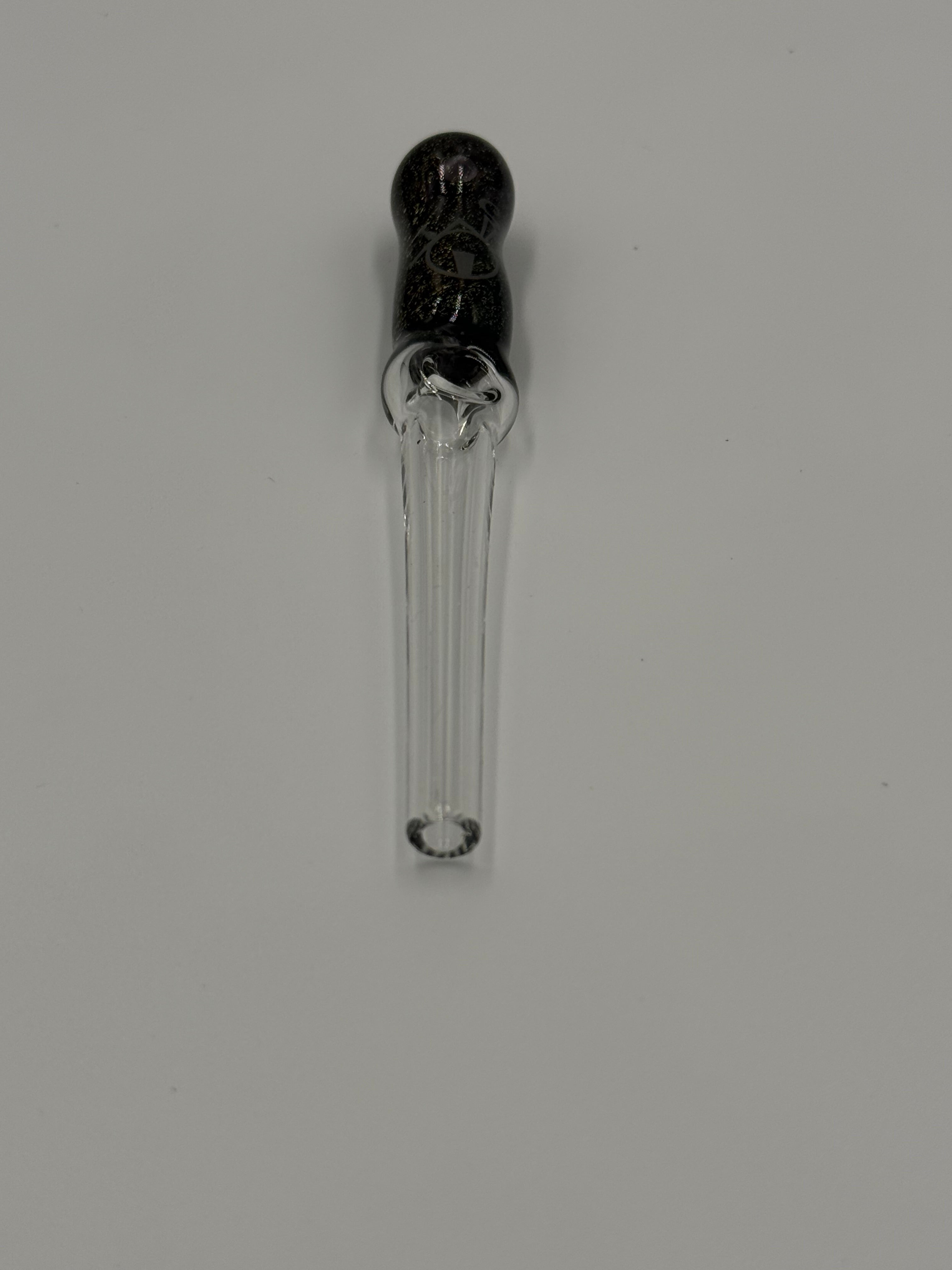 Home Blown Glass Dichro Straw – Hand Blown Borosilicate Glass Straw – Made in USA