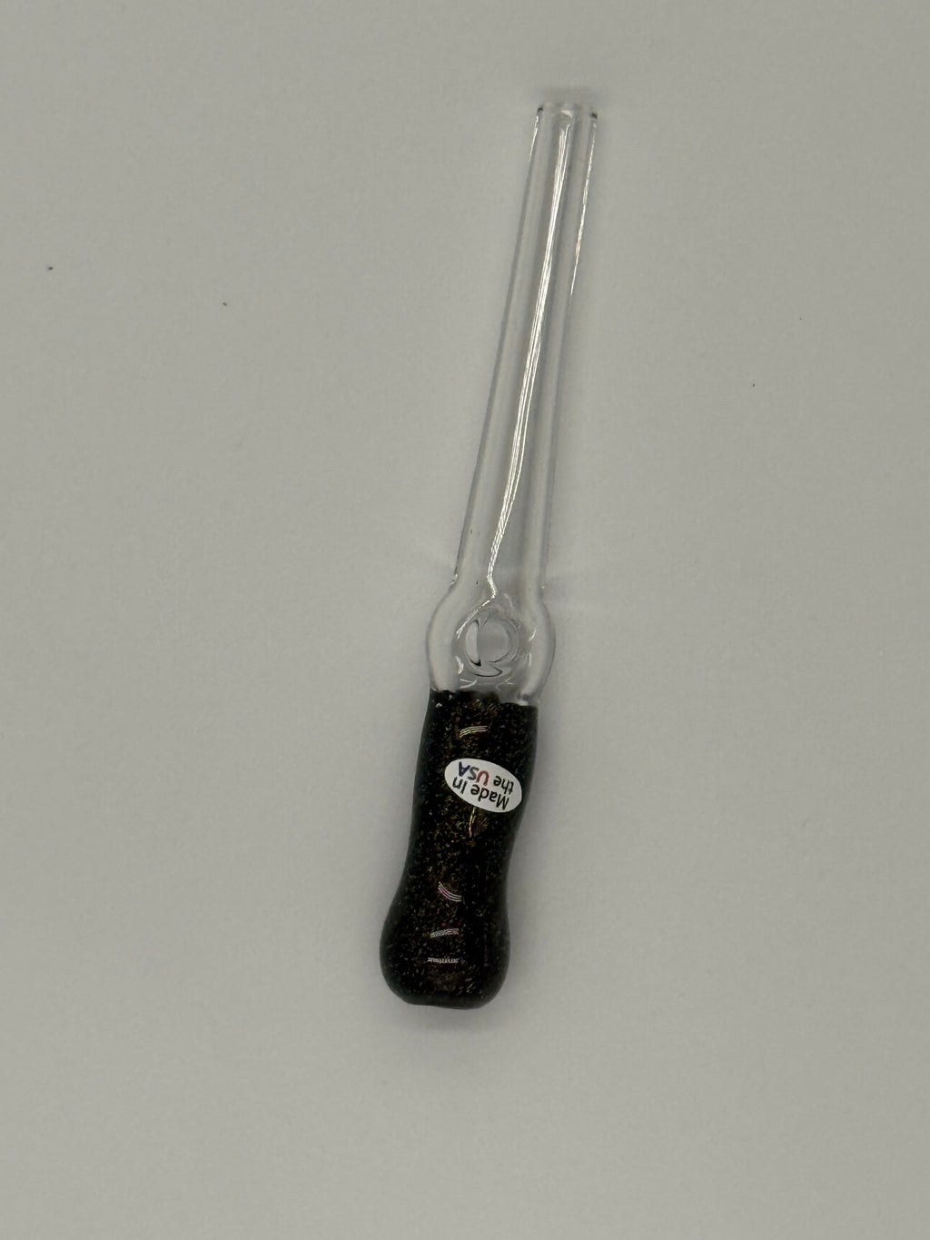 Home Blown Glass Dichro Straw – Hand Blown Borosilicate Glass Straw – Made in USA