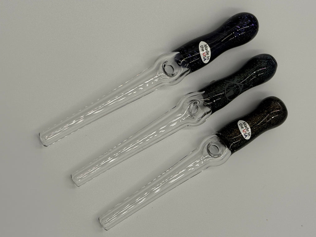 Home Blown Glass Dichro Straw – Hand Blown Borosilicate Glass Straw – Made in USA