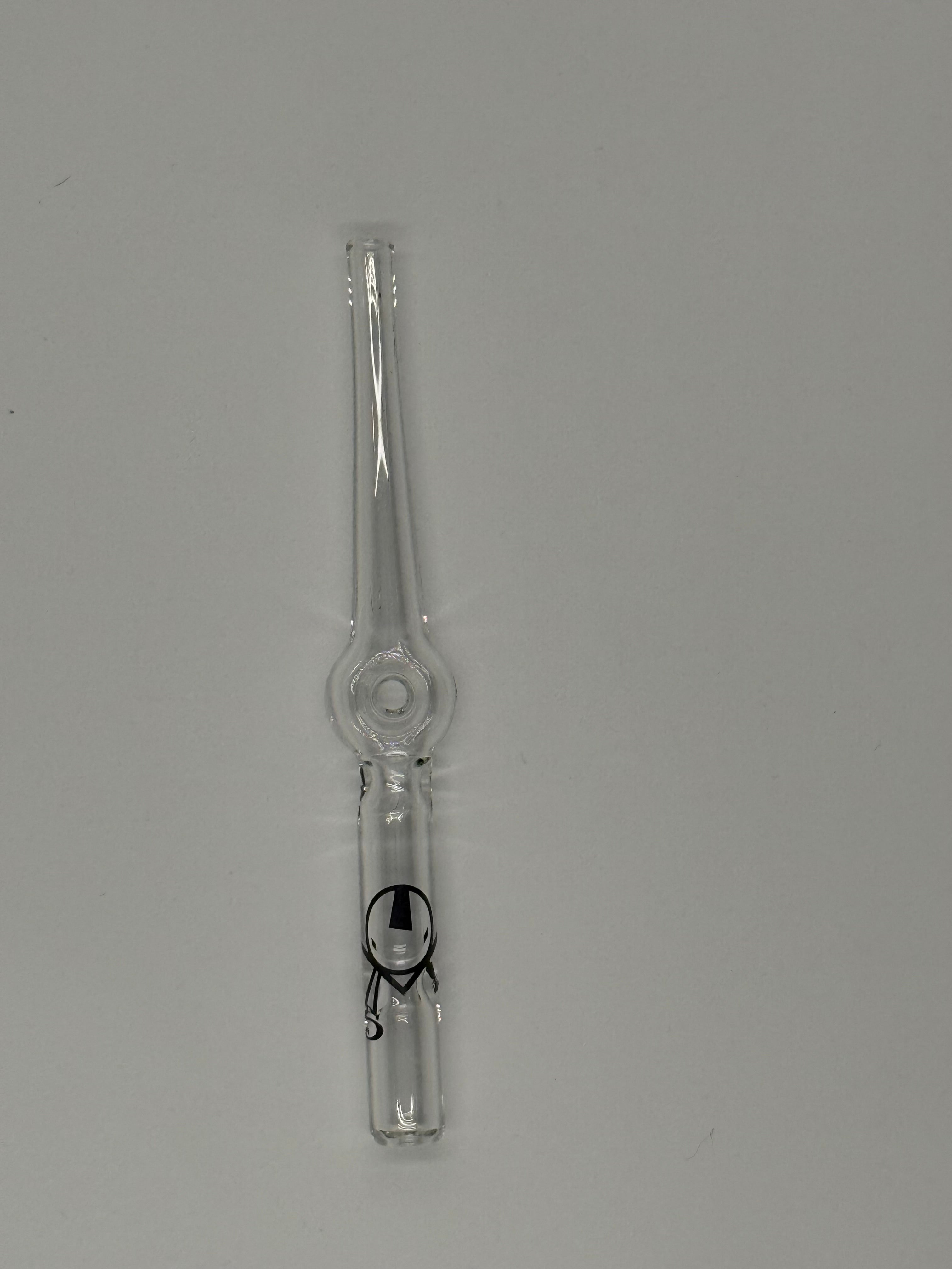 Home Blown Glass Road Straw – Air-Cooled Borosilicate Glass Nectar Straw | Clear
