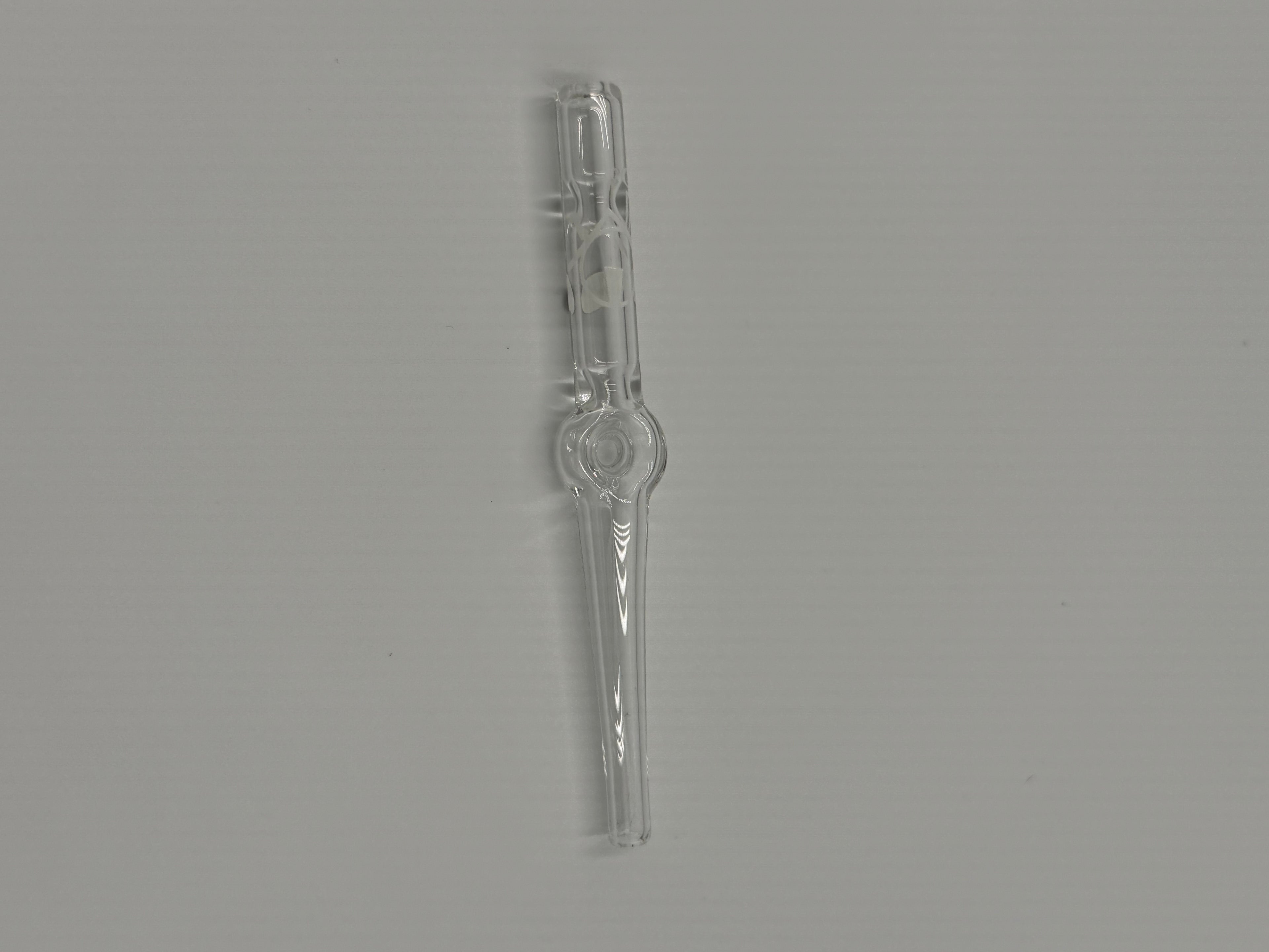 Home Blown Glass Road Straw – Air-Cooled Borosilicate Glass Nectar Straw | Clear