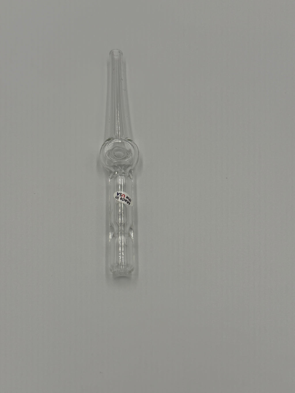 Home Blown Glass Road Straw – Air-Cooled Borosilicate Glass Nectar Straw | Clear