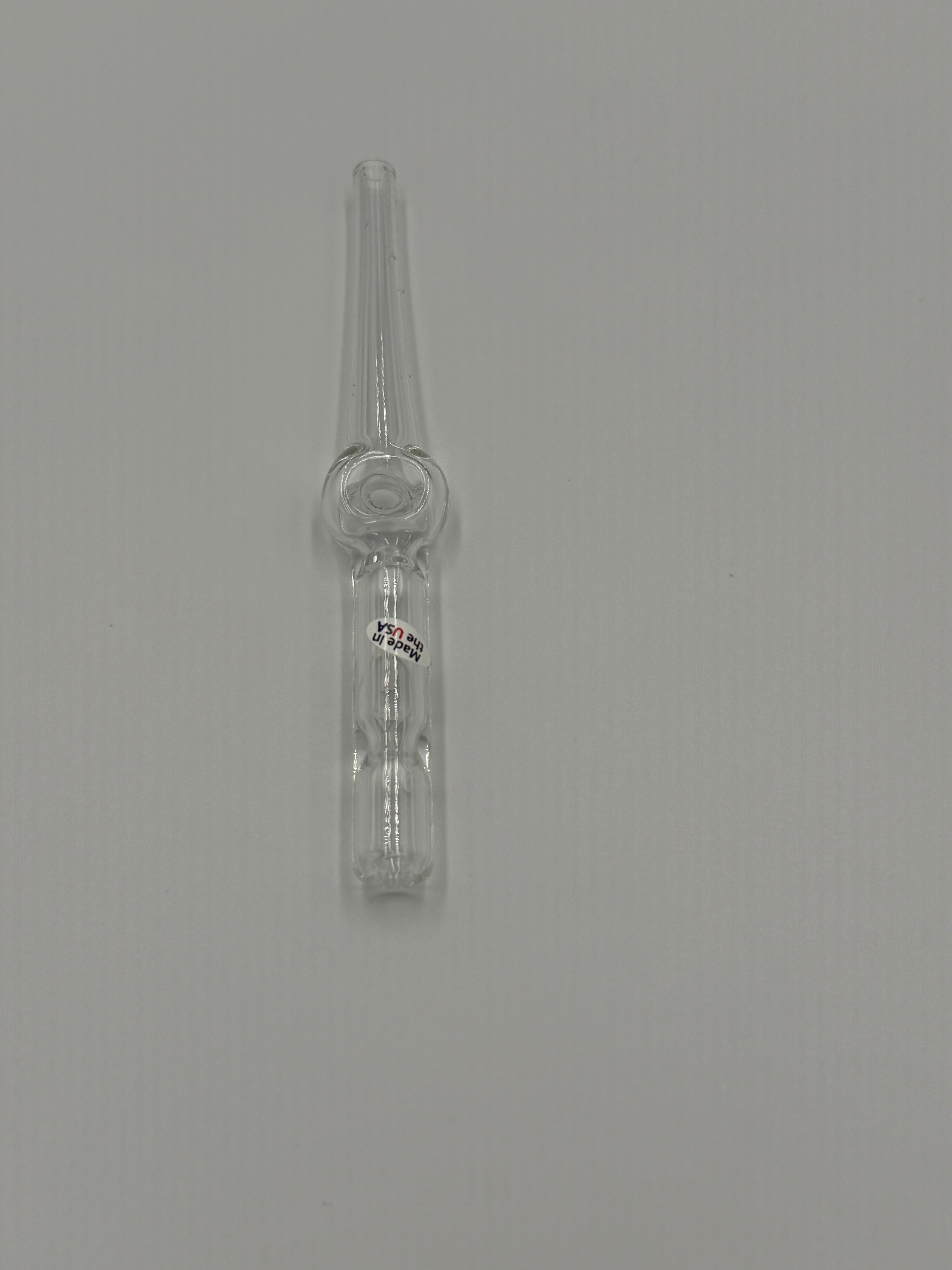 Home Blown Glass Road Straw – Air-Cooled Borosilicate Glass Nectar Straw | Clear