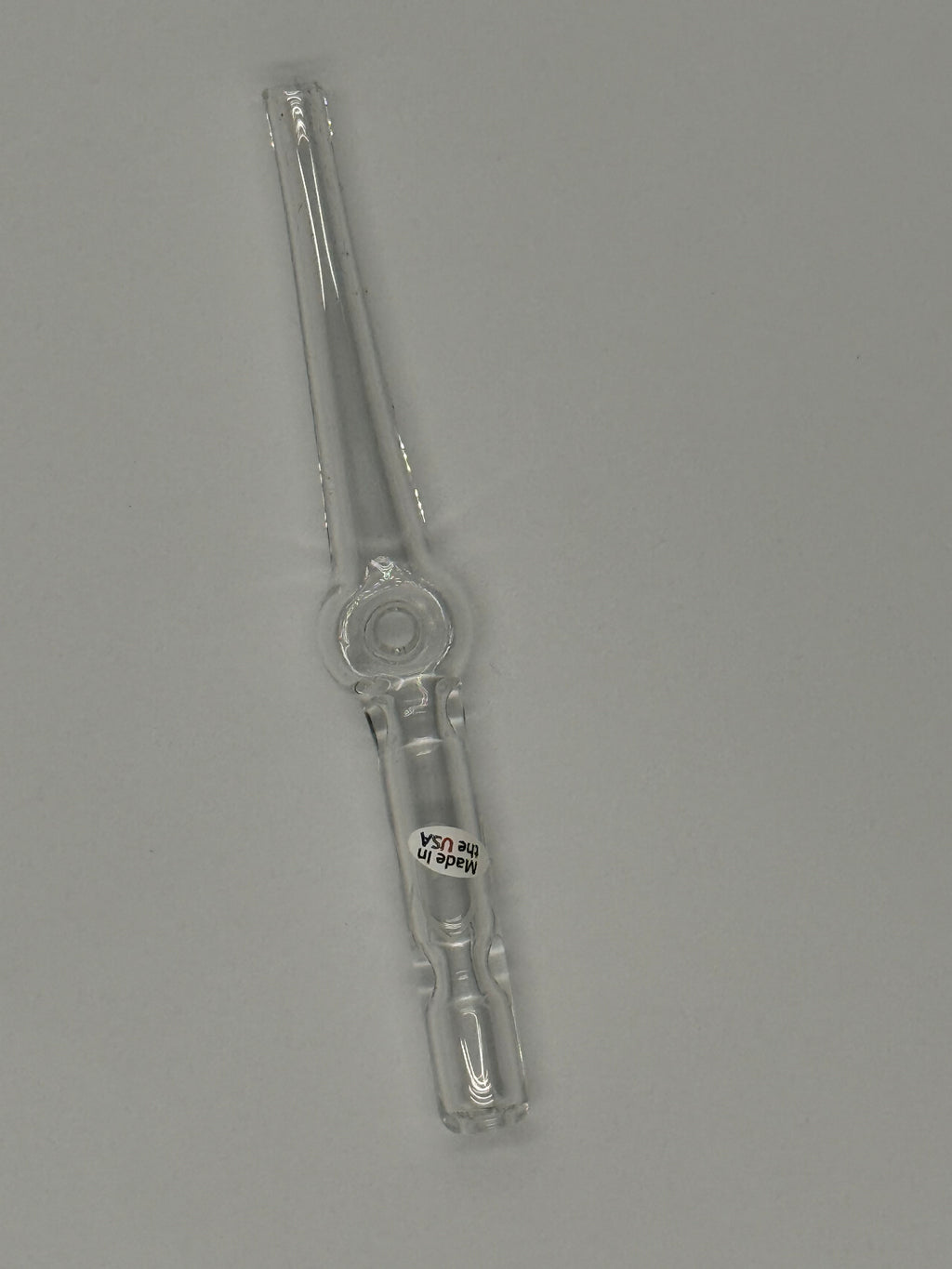 Home Blown Glass Road Straw – Air-Cooled Borosilicate Glass Nectar Straw | Clear