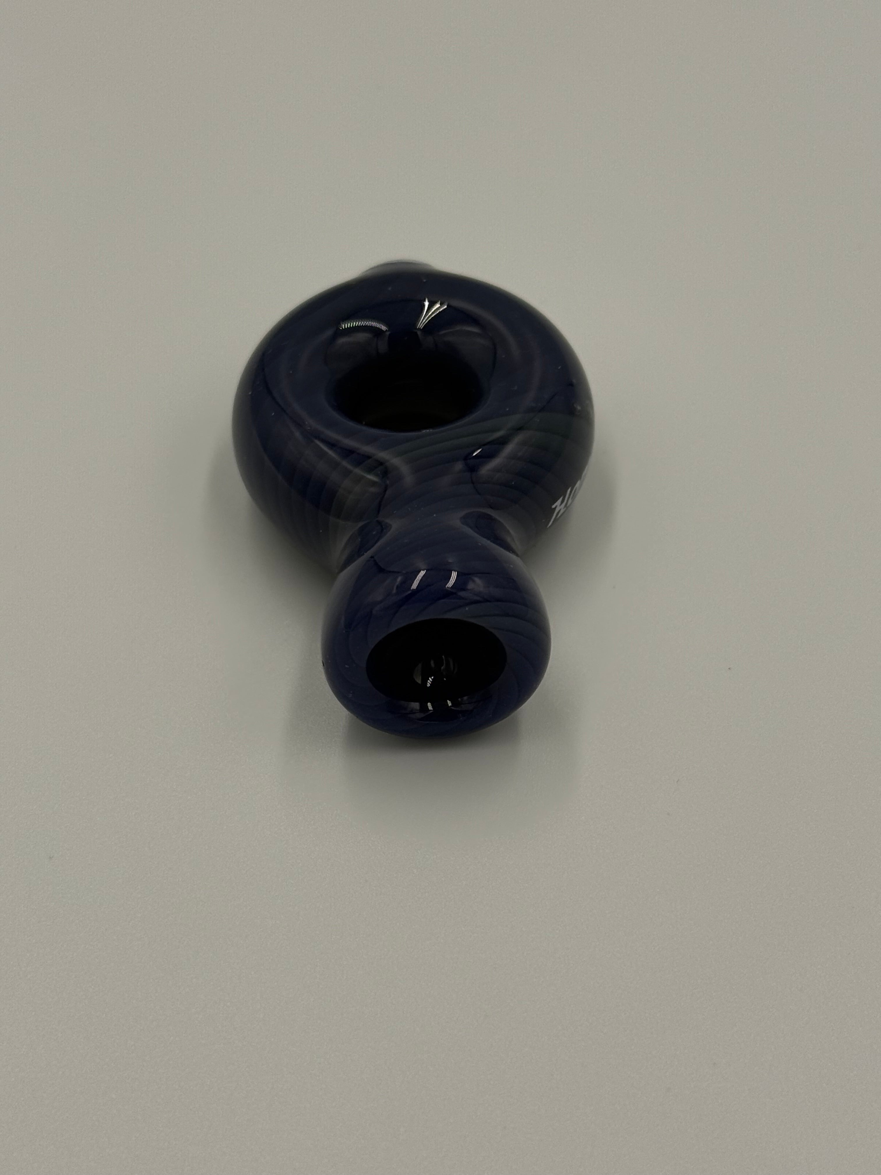 Hand Blown Glass Ring Chillum Pipe – Compact Pocket Pipe – Assorted Colors – Made in USA
