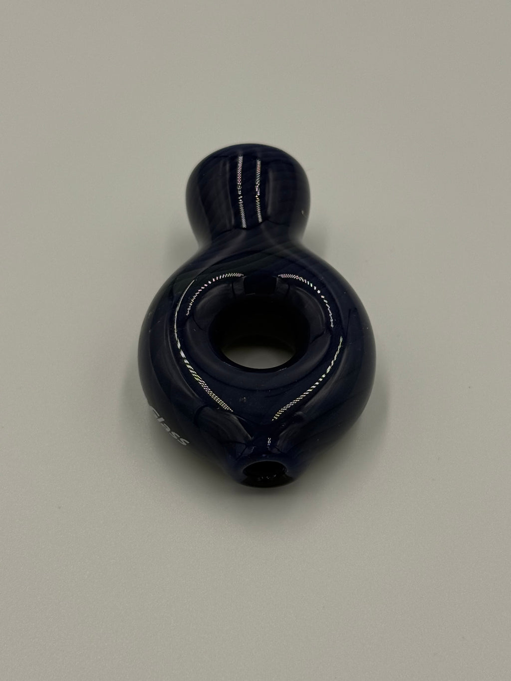 Hand Blown Glass Ring Chillum Pipe – Compact Pocket Pipe – Assorted Colors – Made in USA