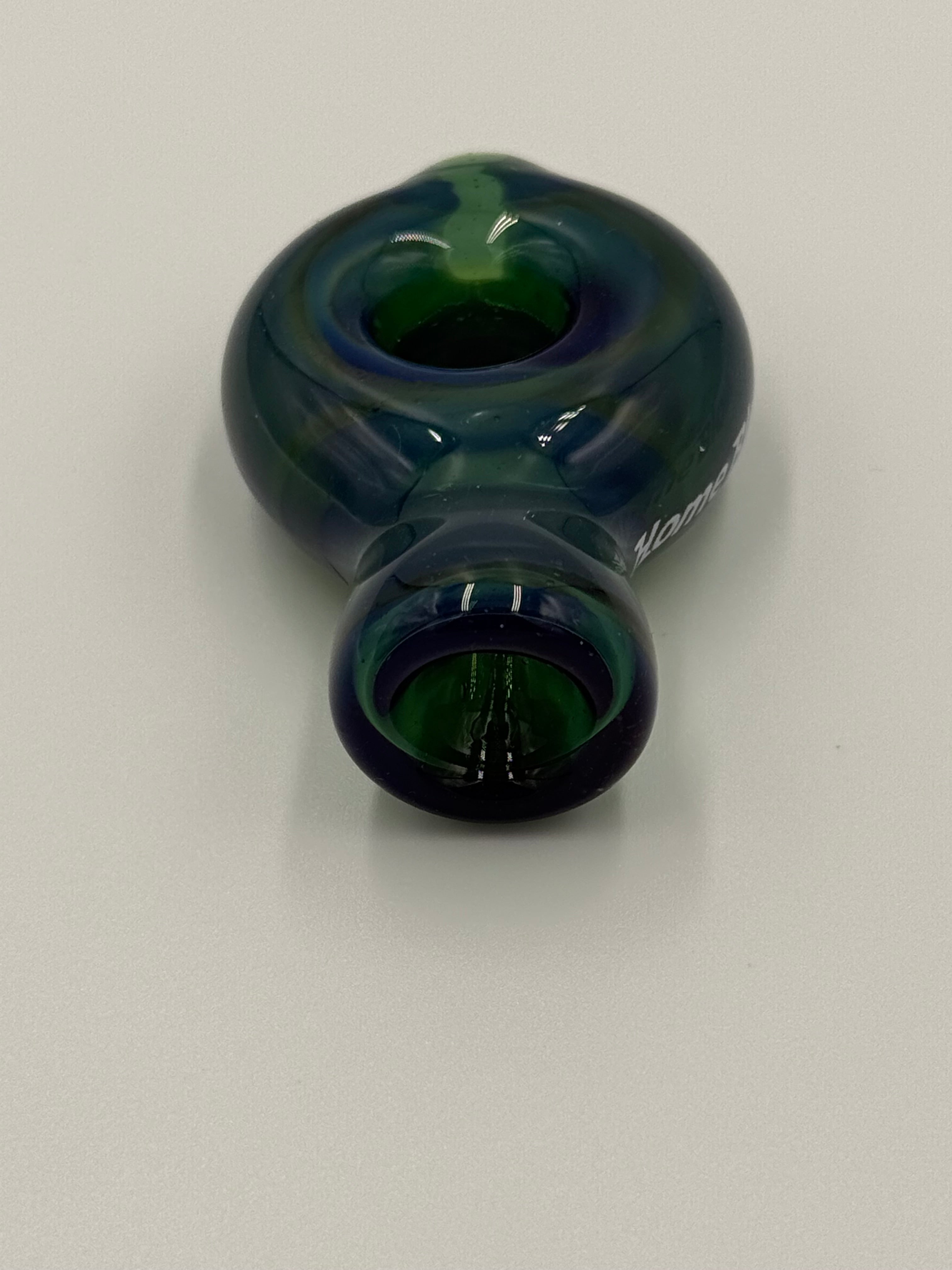 Hand Blown Glass Ring Chillum Pipe – Compact Pocket Pipe – Assorted Colors – Made in USA