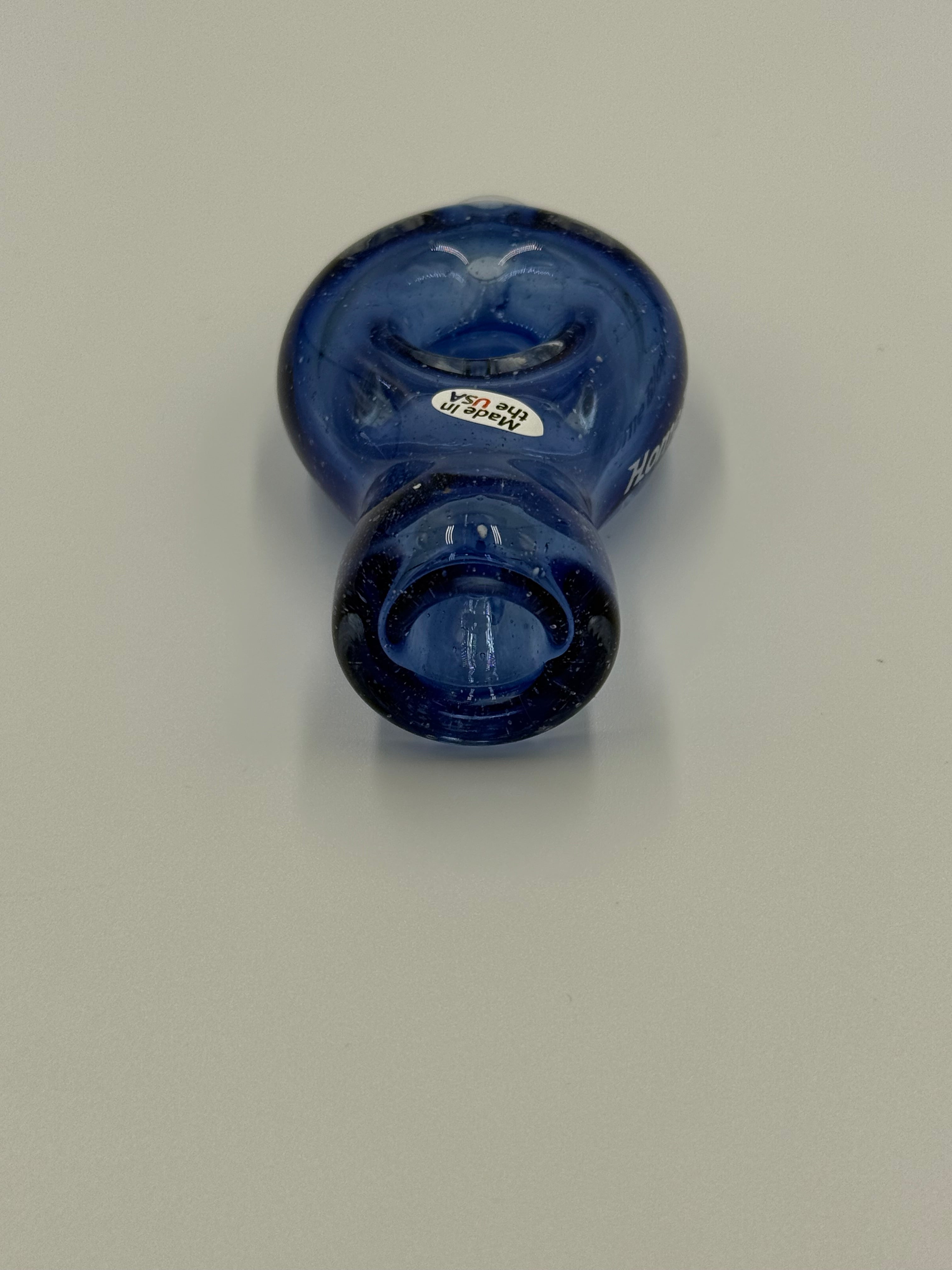 Hand Blown Glass Ring Chillum Pipe – Compact Pocket Pipe – Assorted Colors – Made in USA