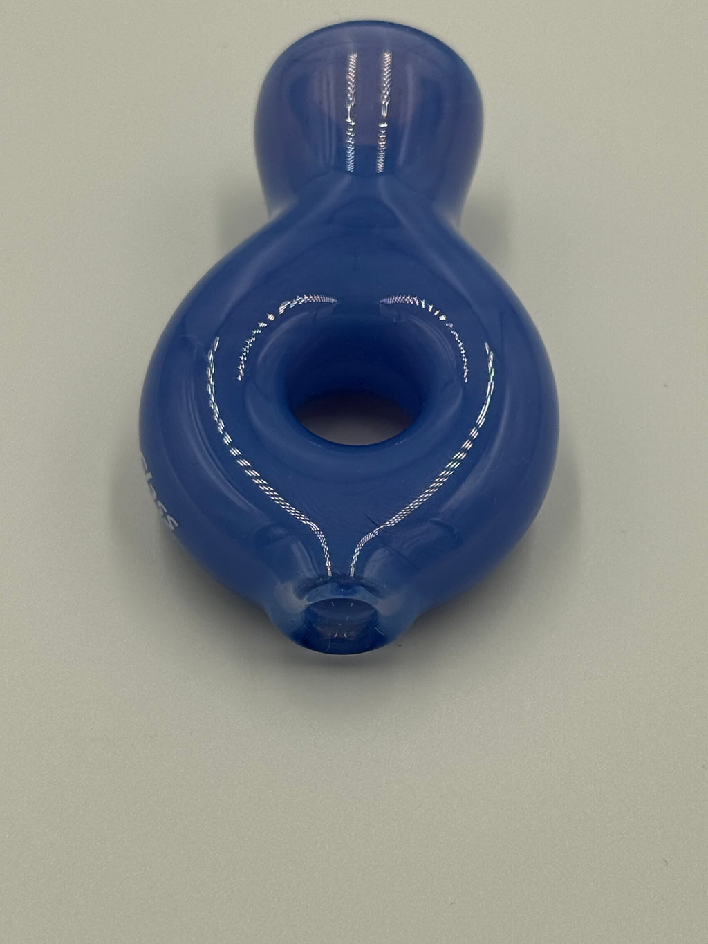 Hand Blown Glass Ring Chillum Pipe – Compact Pocket Pipe – Assorted Colors – Made in USA