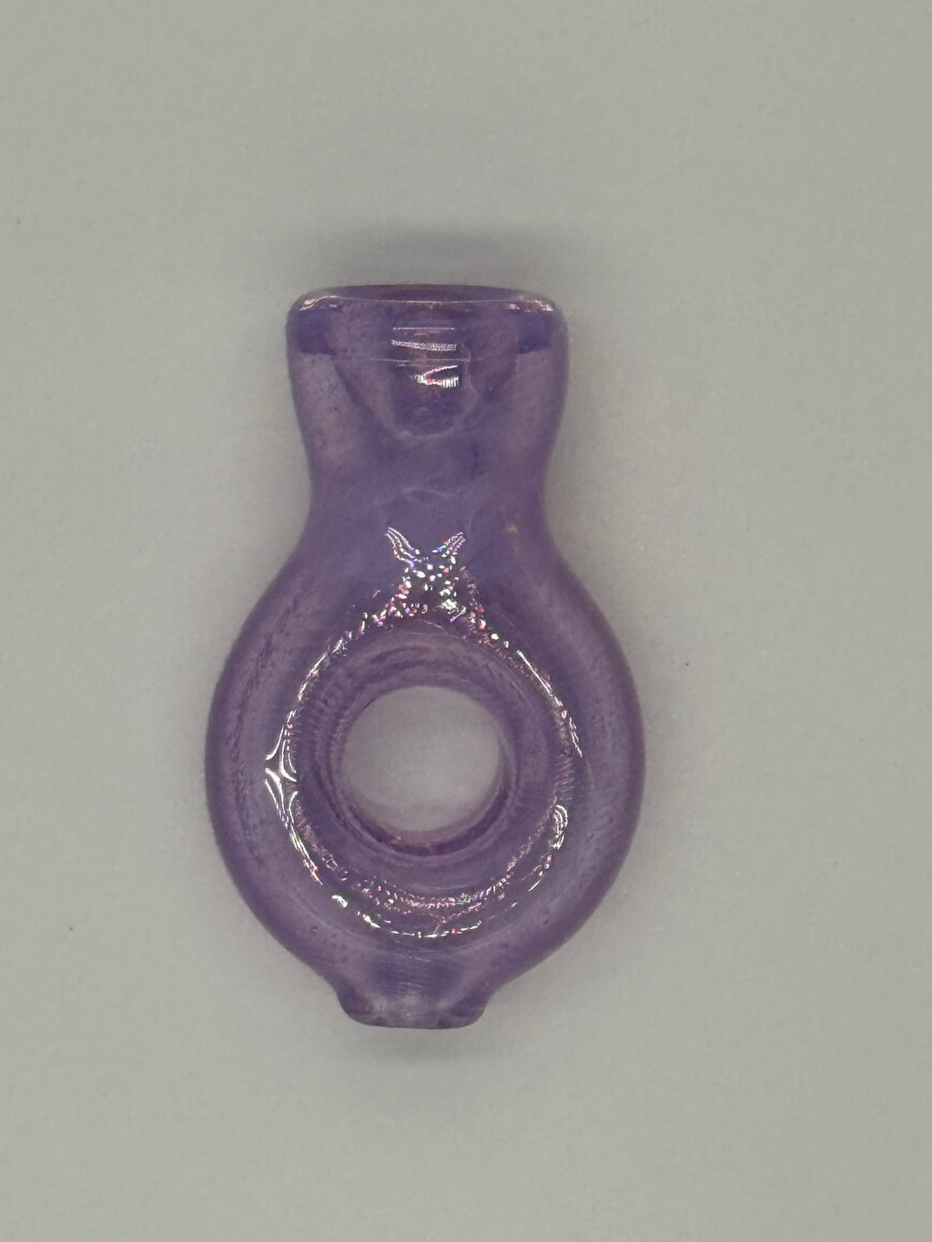 Hand Blown Glass Ring Chillum Pipe – Compact Pocket Pipe – Assorted Colors – Made in USA