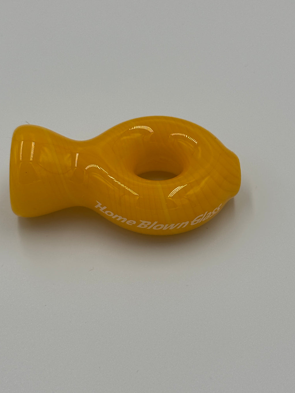 Hand Blown Glass Ring Chillum Pipe – Compact Pocket Pipe – Assorted Colors – Made in USA