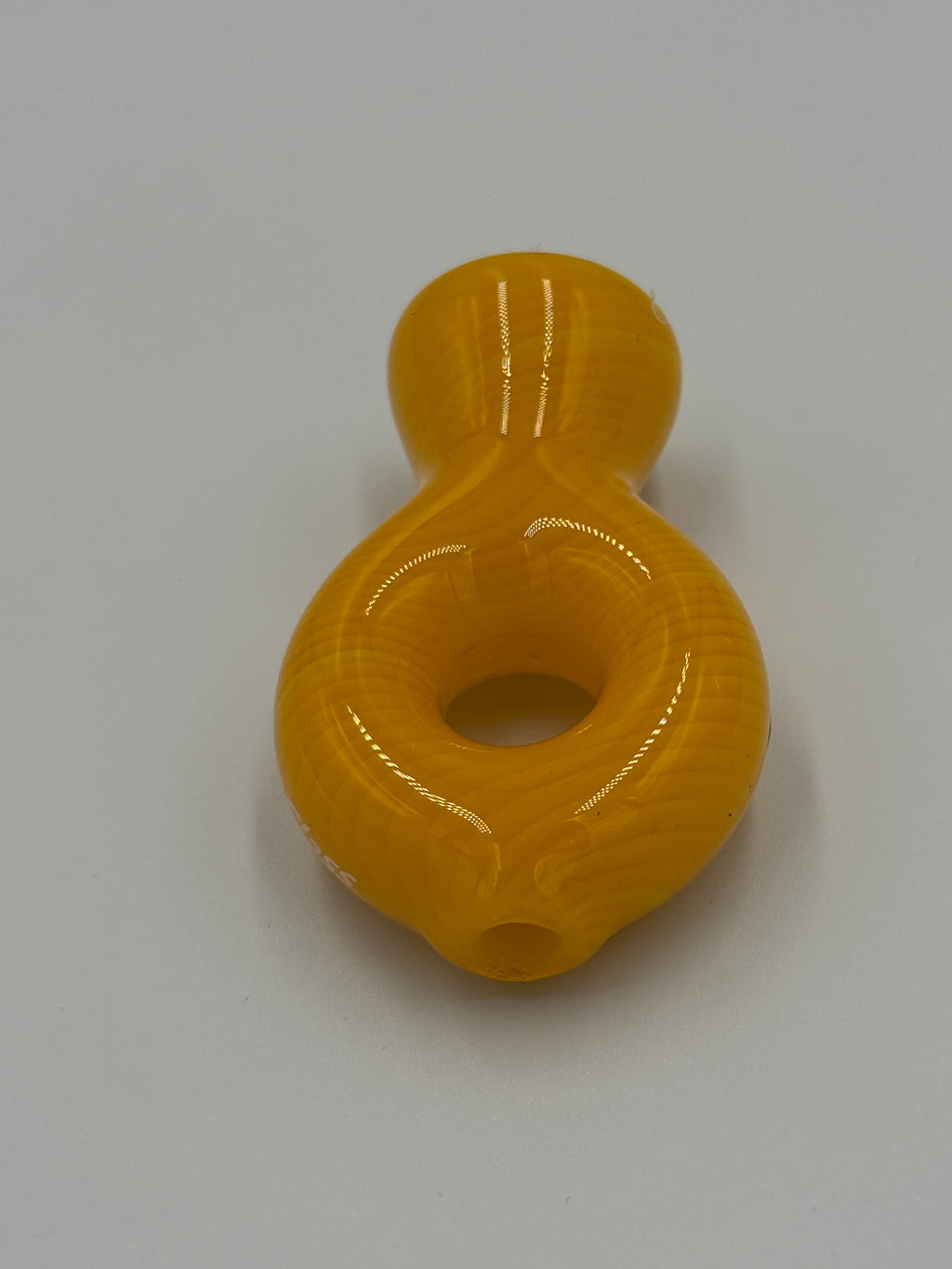 Hand Blown Glass Ring Chillum Pipe – Compact Pocket Pipe – Assorted Colors – Made in USA