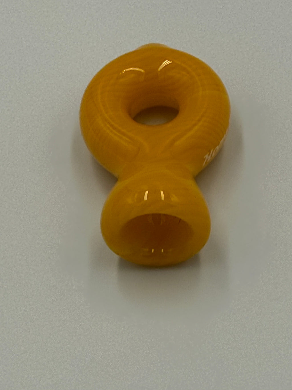 Hand Blown Glass Ring Chillum Pipe – Compact Pocket Pipe – Assorted Colors – Made in USA