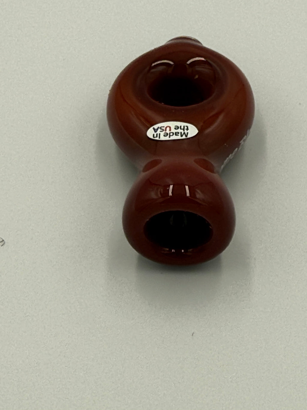 Hand Blown Glass Ring Chillum Pipe – Compact Pocket Pipe – Assorted Colors – Made in USA