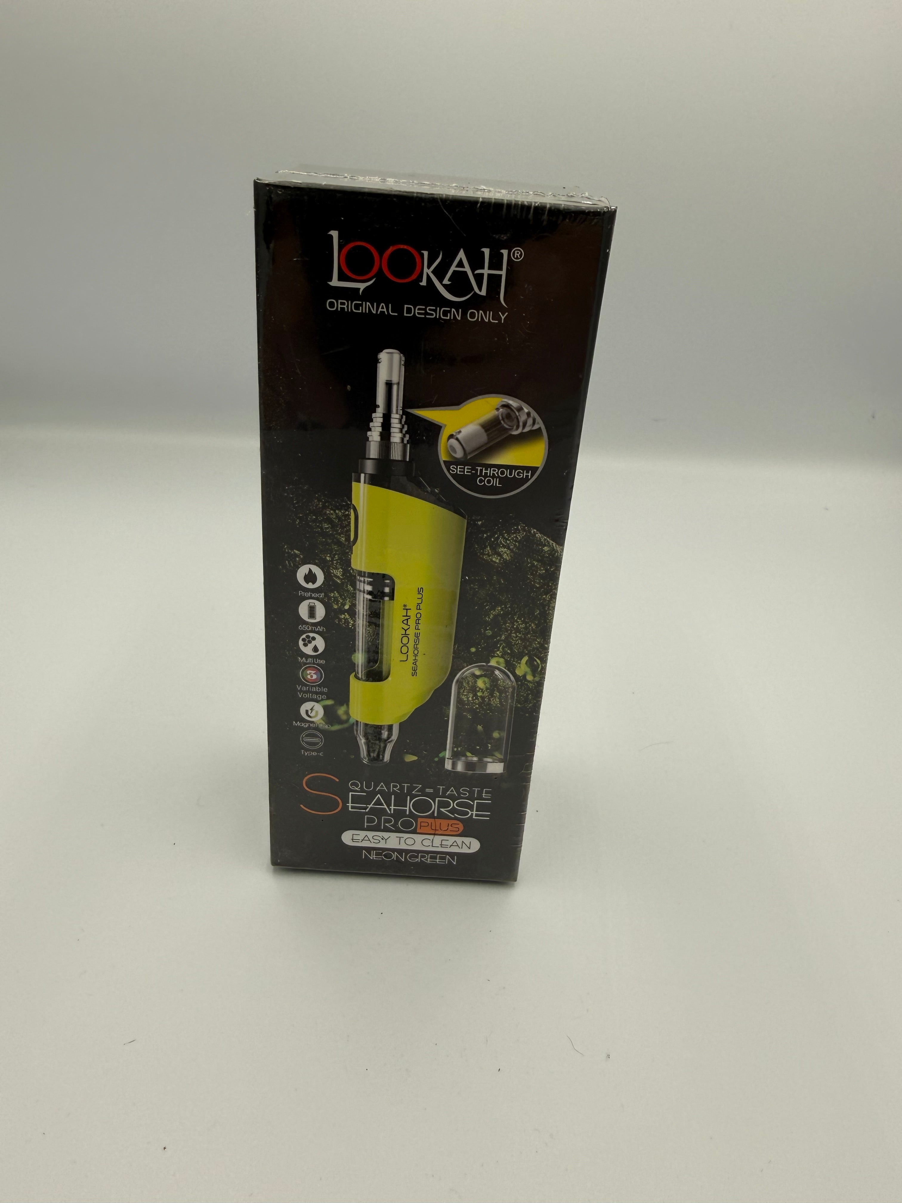 Lookah Seahorse Pro Plus Electric Nectar Collector – Neon Green Quartz Vaporizer