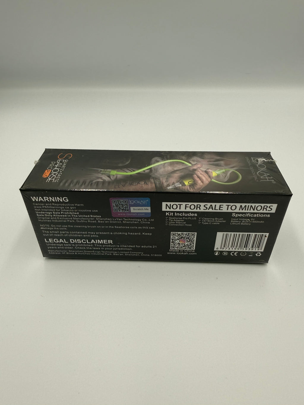 Lookah Seahorse Pro Plus Electric Nectar Collector – Neon Green Quartz Vaporizer