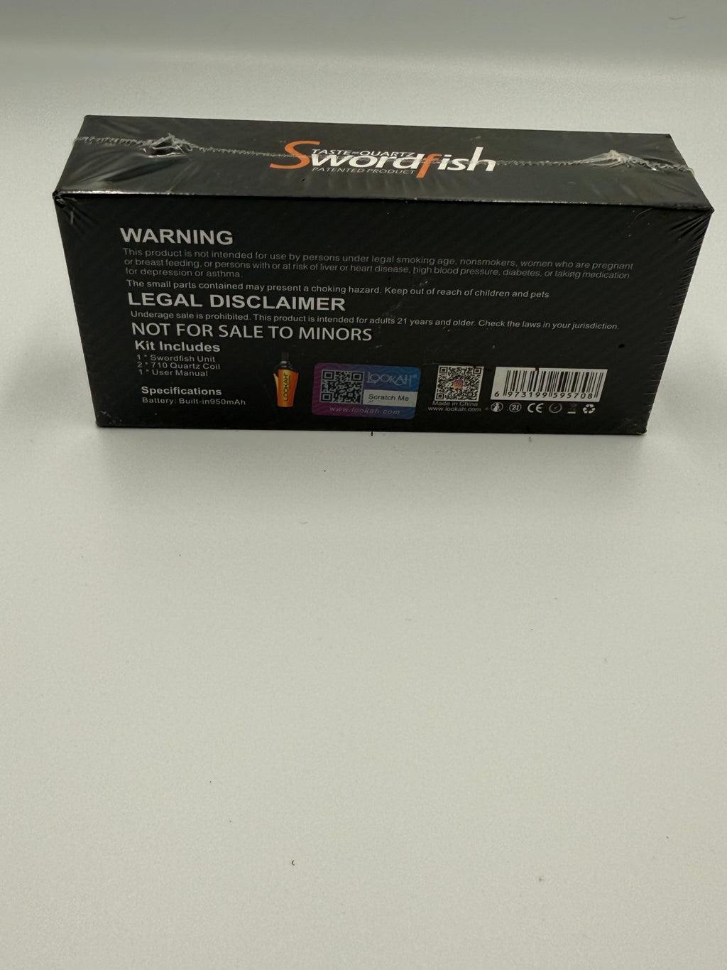 Lookah Swordfish Portable Electric Wax Vaporizer – Blue Quartz Concentrate Dab Pen