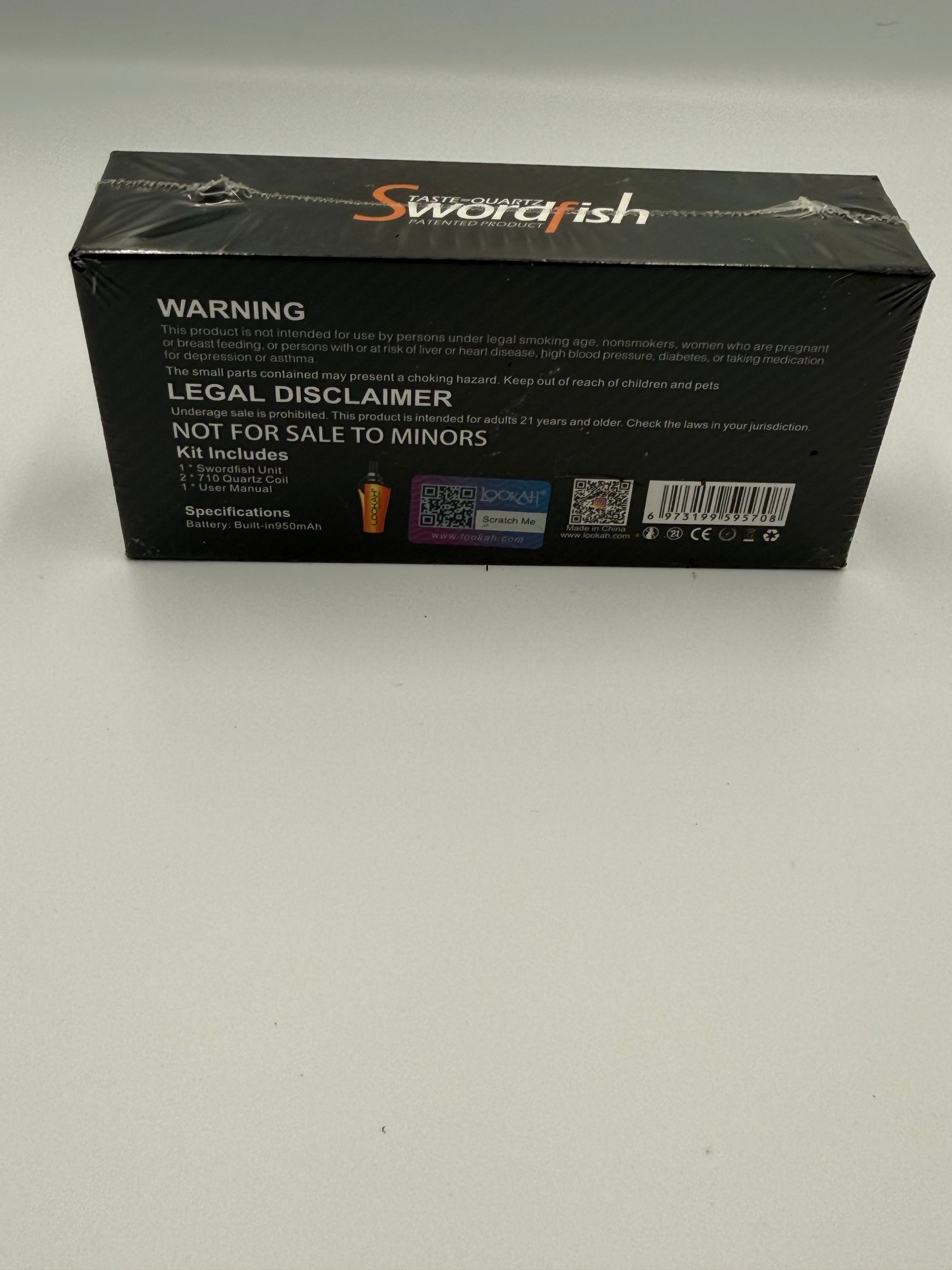 Lookah Swordfish Portable Electric Wax Vaporizer – Blue Quartz Concentrate Dab Pen