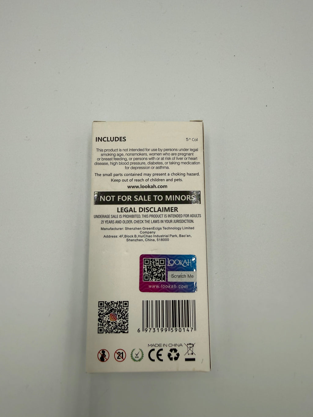 Lookah Seahorse II Ceramic Replacement Coils (5-Pack) | Genuine 510 Ceramic Heating Tips