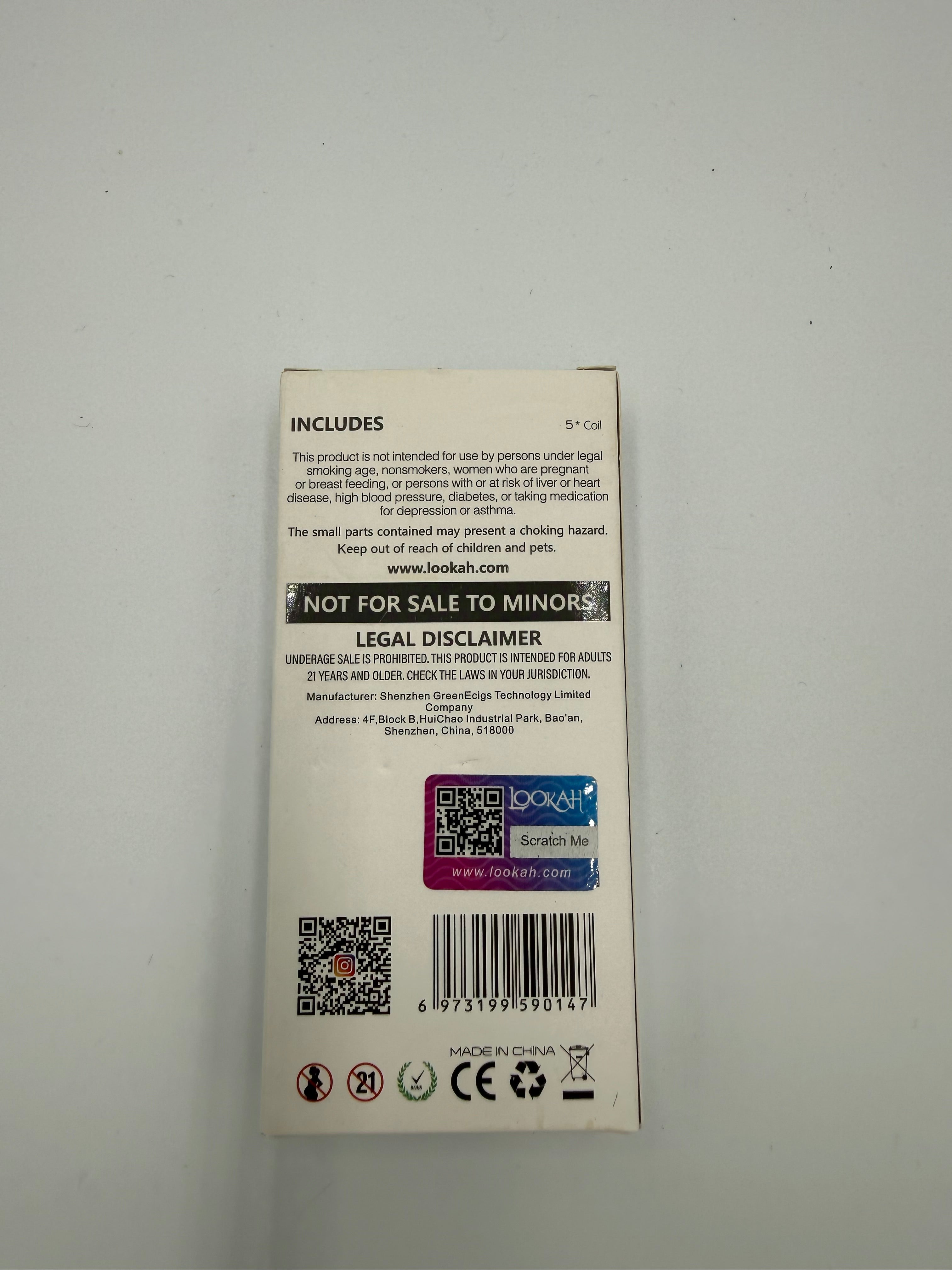 Lookah Seahorse II Ceramic Replacement Coils (5-Pack) | Genuine 510 Ceramic Heating Tips
