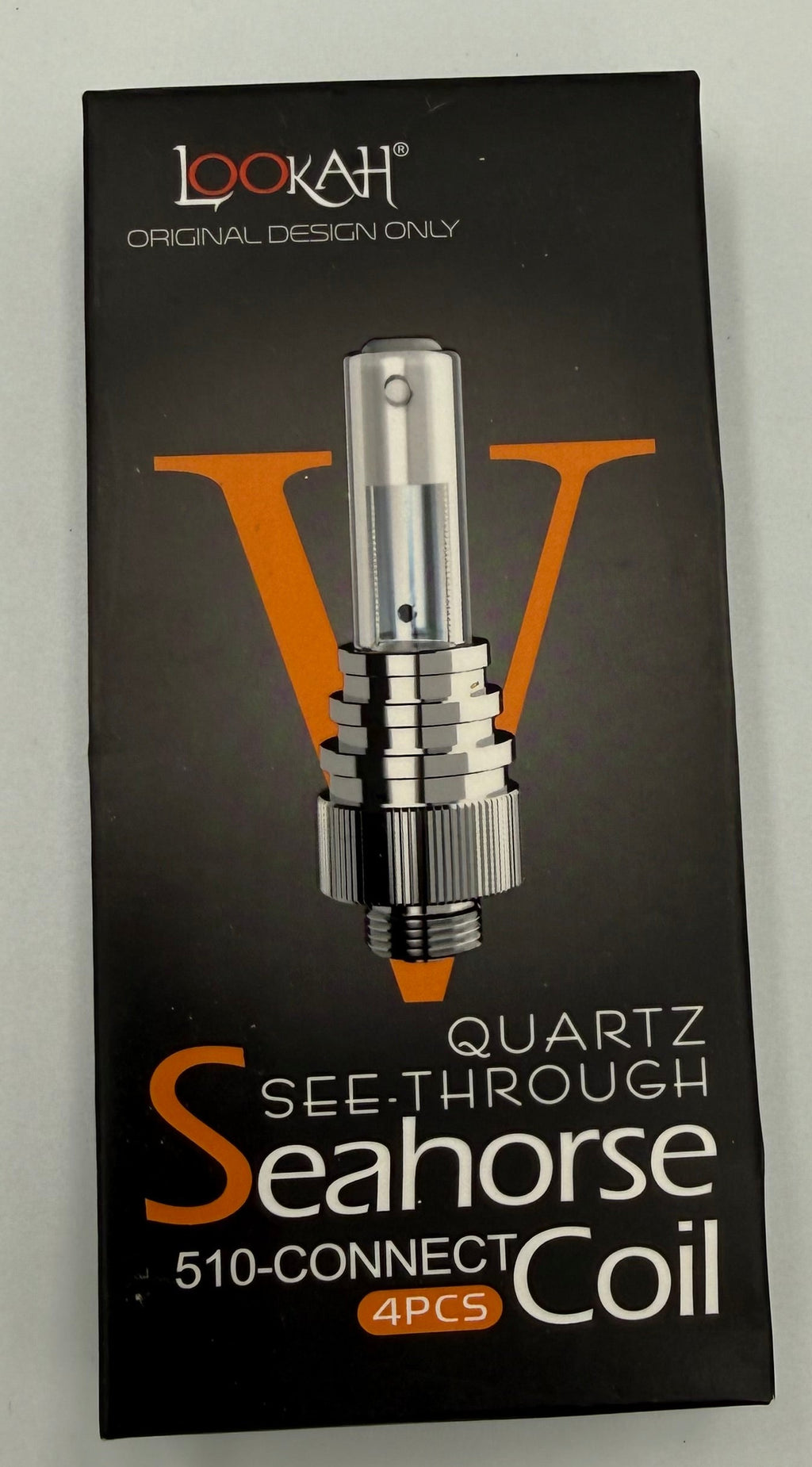 Lookah Seahorse V Quartz See-Through Replacement Coils (4-Pack) | Genuine 510 Thread Dab Coils