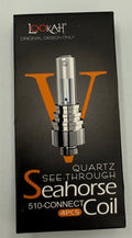 Lookah Seahorse V Quartz See-Through Replacement Coils (4-Pack) | Genuine 510 Thread Dab Coils