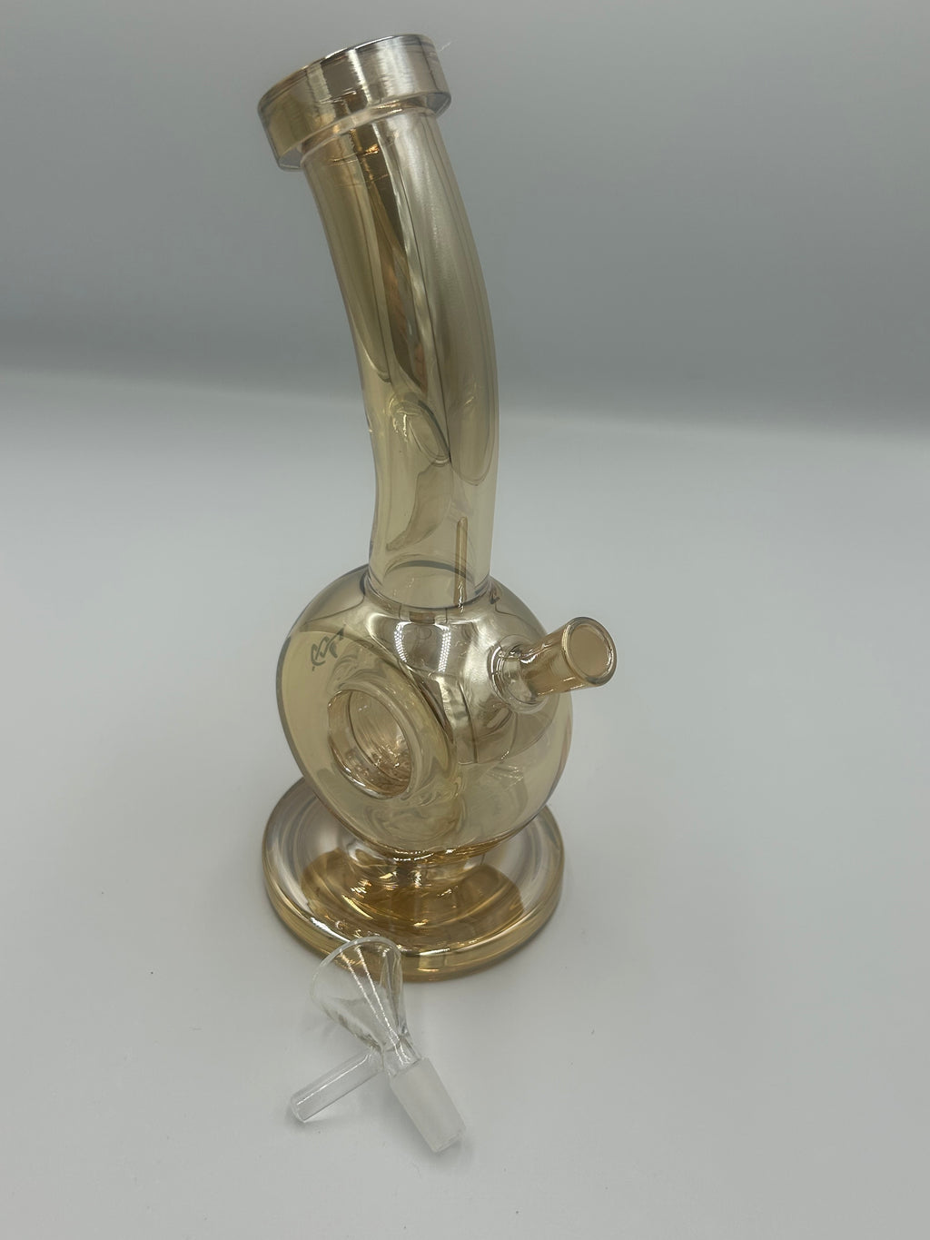 MJ Arsenal Saturn Orbital Series Mini Glass Water Pipe – 10mm Borosilicate Glass Bong with Circular Perc