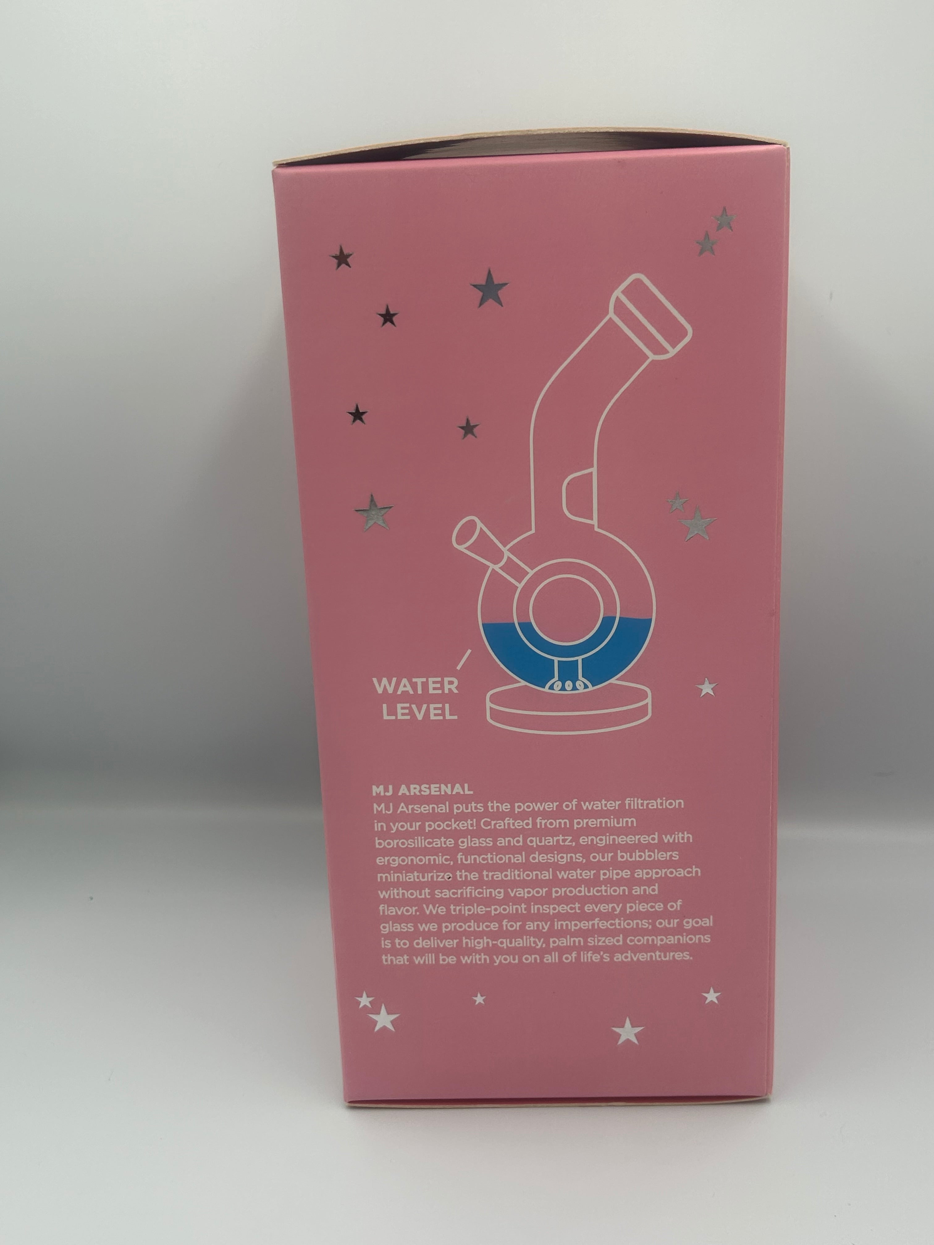 MJ Arsenal Saturn Orbital Series Mini Glass Water Pipe – 10mm Borosilicate Glass Bong with Circular Perc