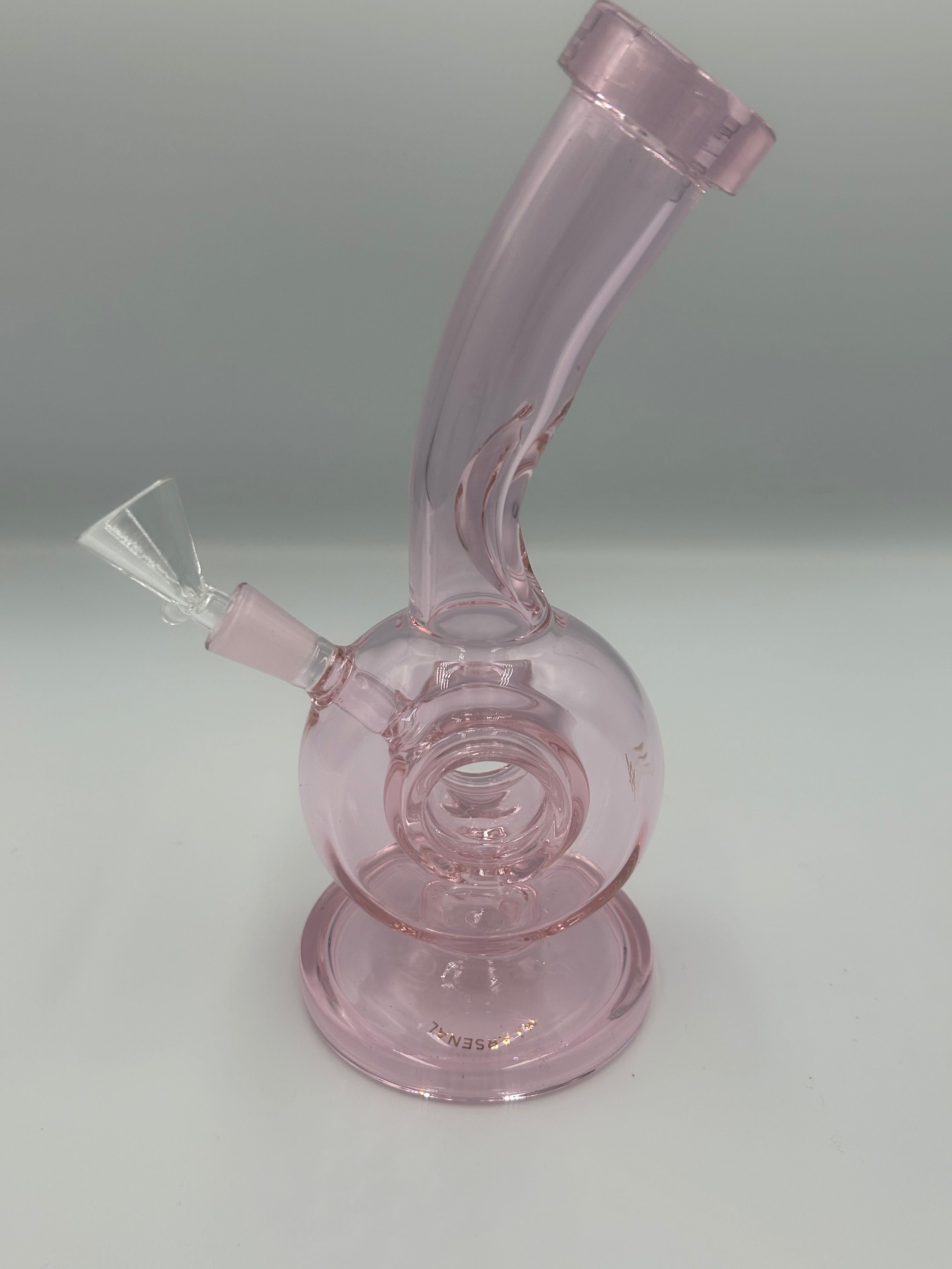 MJ Arsenal Saturn Orbital Series Mini Glass Water Pipe – 10mm Borosilicate Glass Bong with Circular Perc