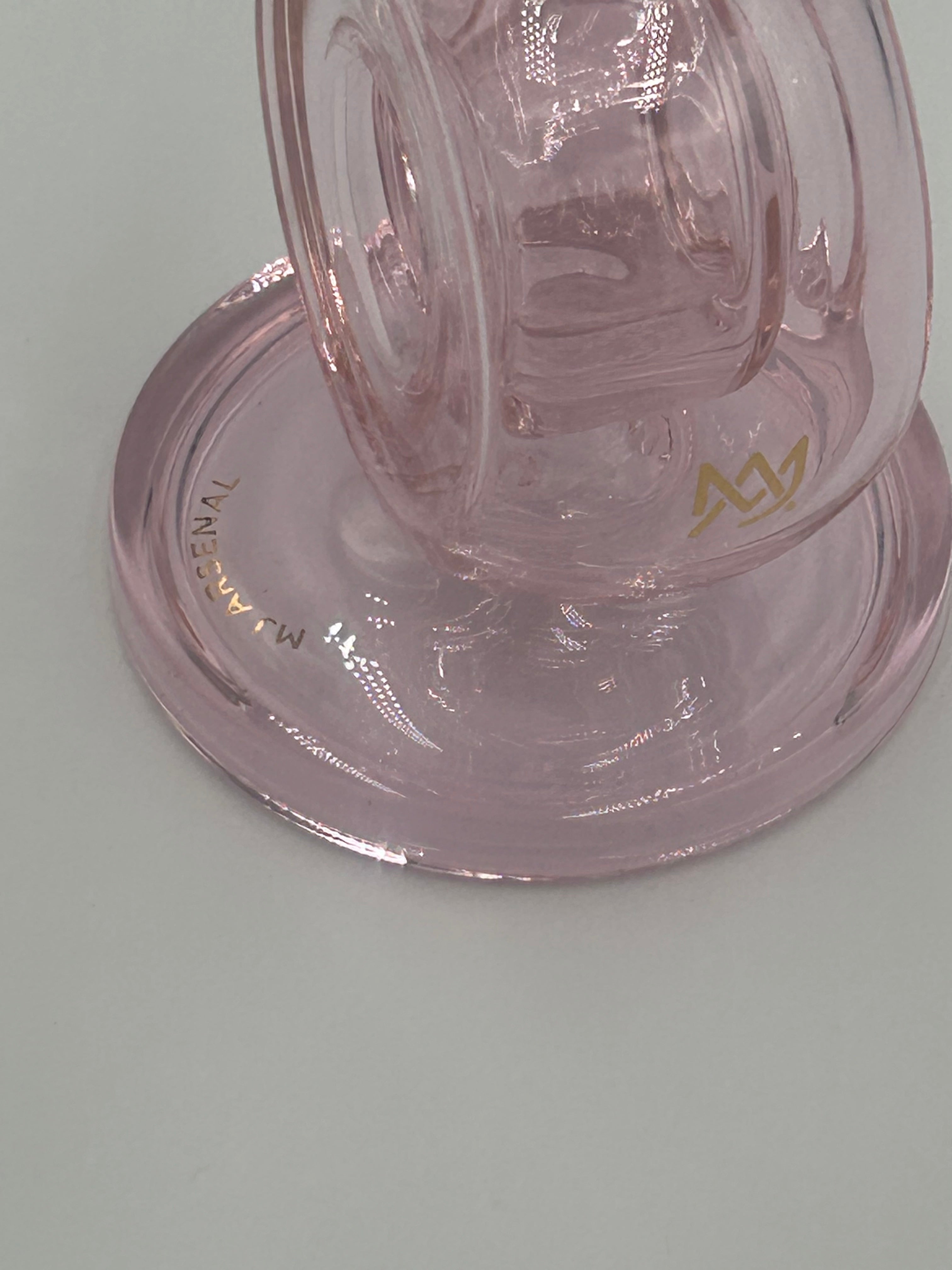 MJ Arsenal Saturn Orbital Series Mini Glass Water Pipe – 10mm Borosilicate Glass Bong with Circular Perc