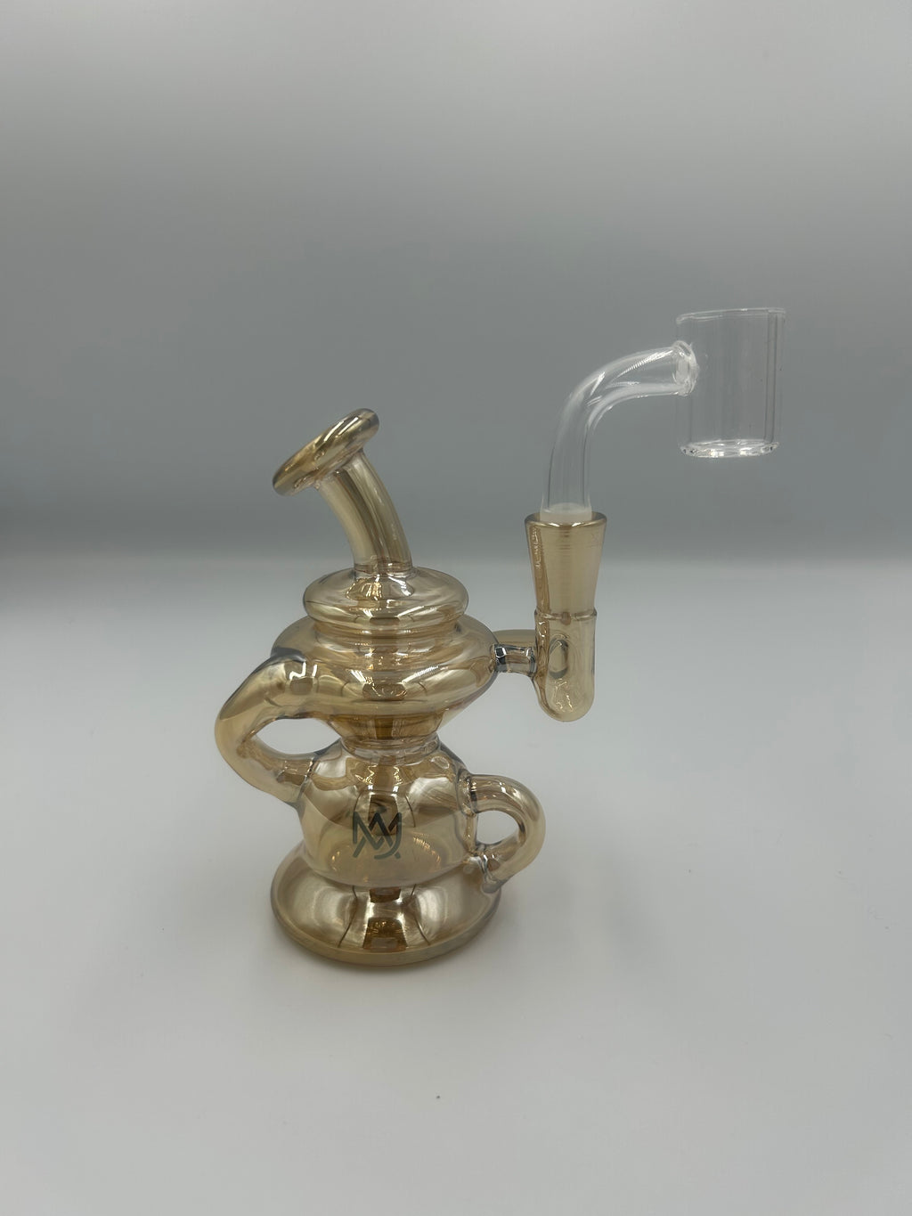 MJ Arsenal Hydra Mini Rig Recycler Dab Rig with 10mm Quartz Banger