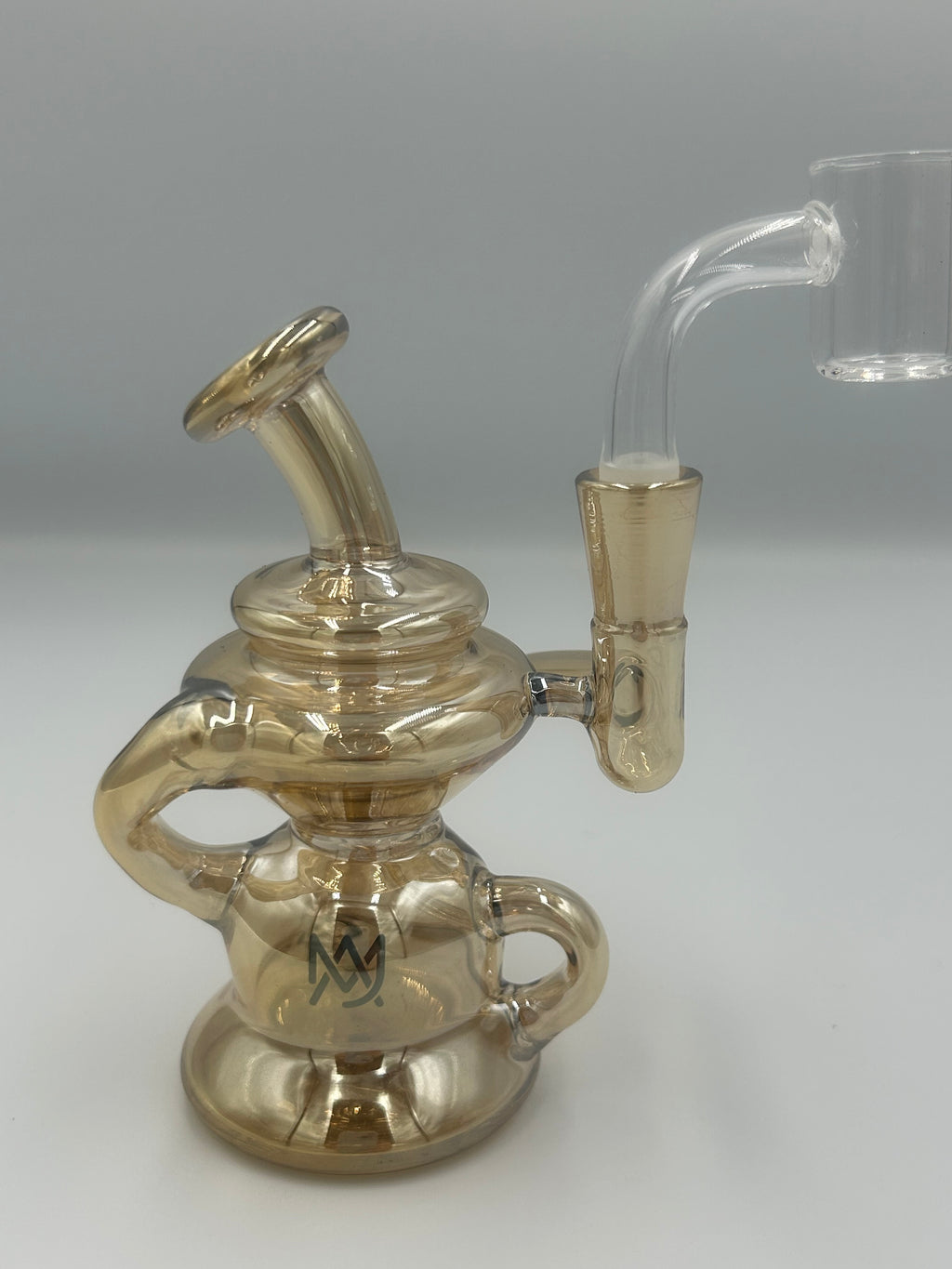 MJ Arsenal Hydra Mini Rig Recycler Dab Rig with 10mm Quartz Banger