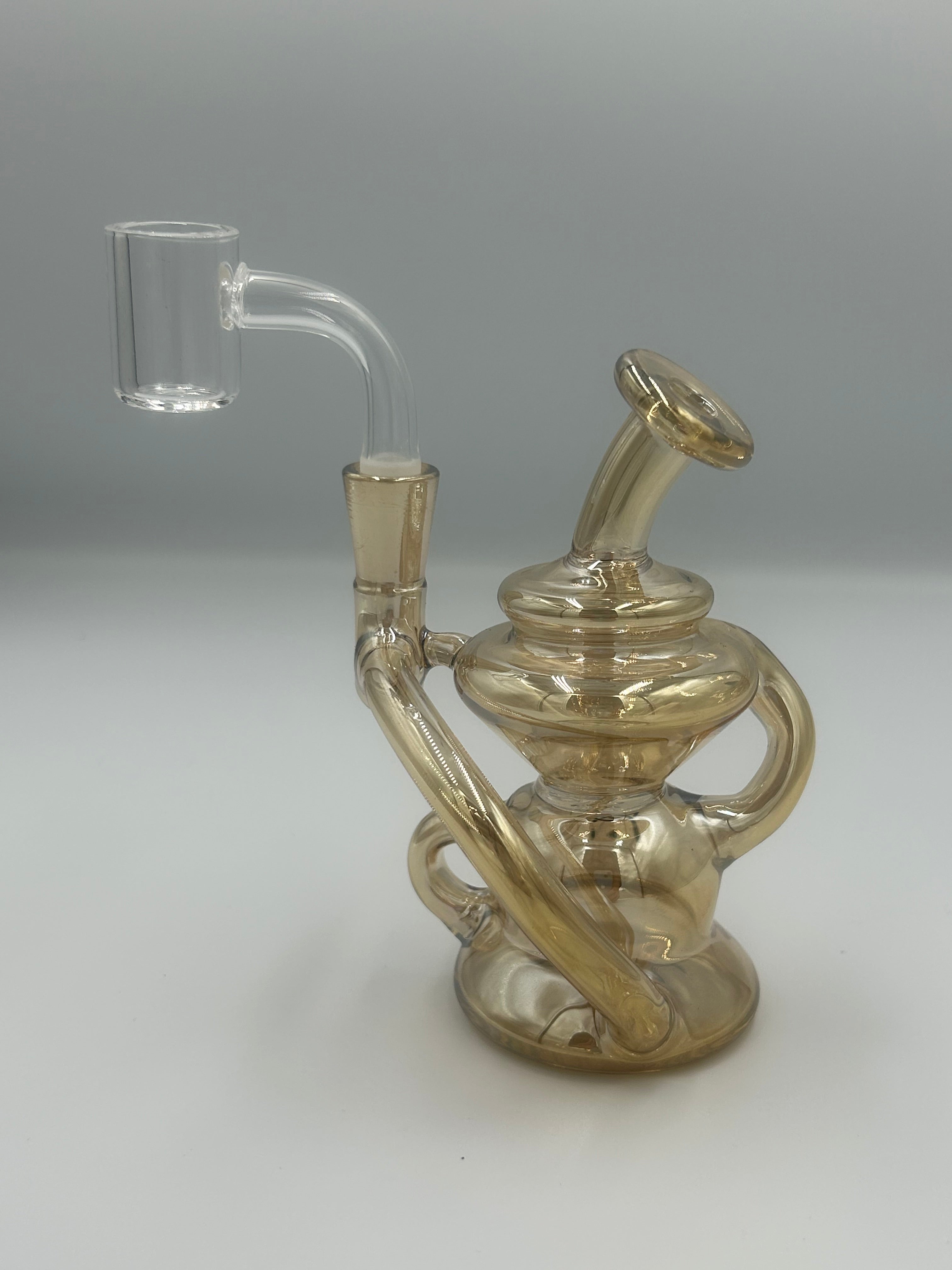 MJ Arsenal Hydra Mini Rig Recycler Dab Rig with 10mm Quartz Banger
