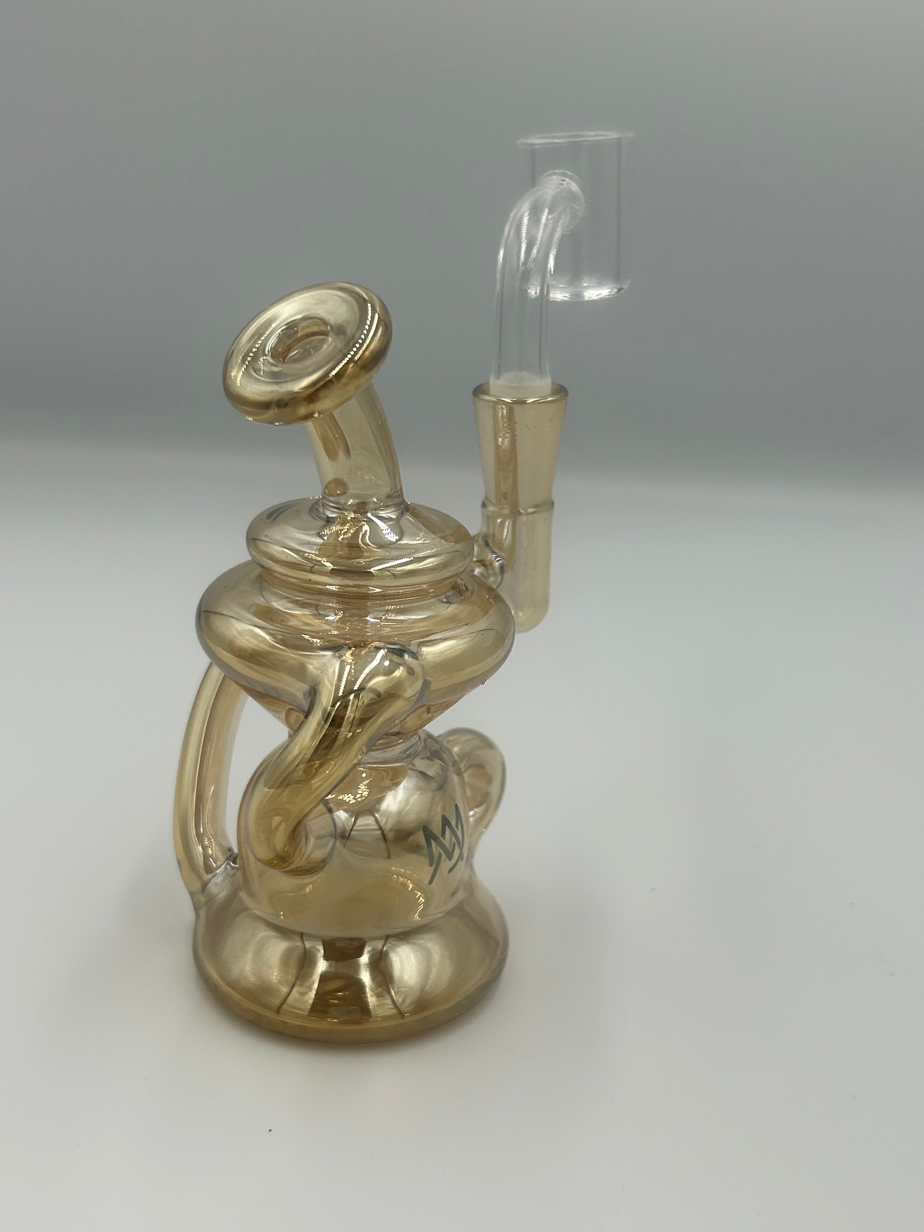 MJ Arsenal Hydra Mini Rig Recycler Dab Rig with 10mm Quartz Banger