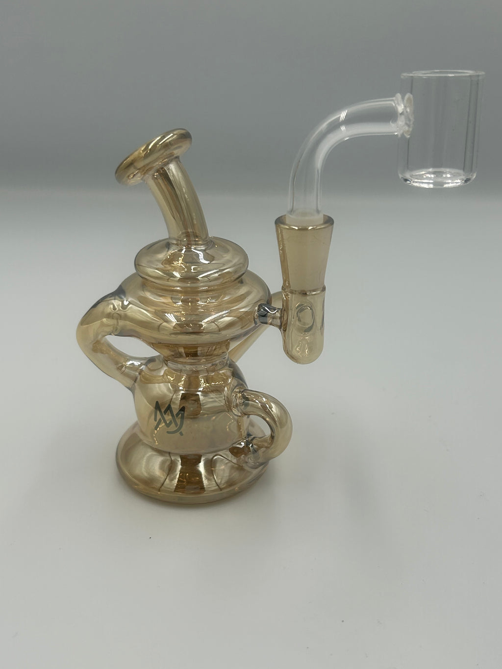 MJ Arsenal Hydra Mini Rig Recycler Dab Rig with 10mm Quartz Banger