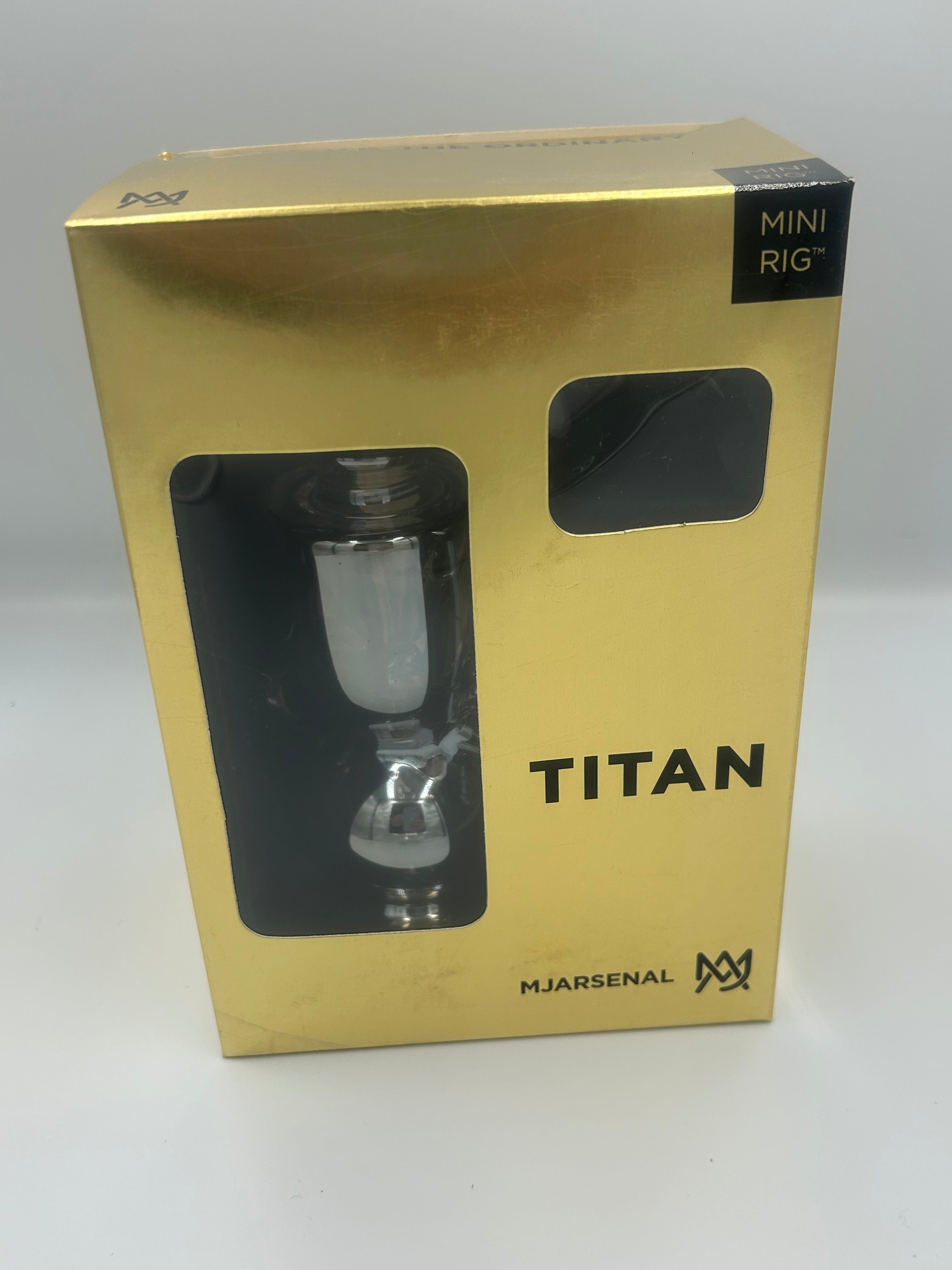 MJ Arsenal Saturn Orbital Series Mini Water Pipe – Circular Perc Borosilicate Glass Bong