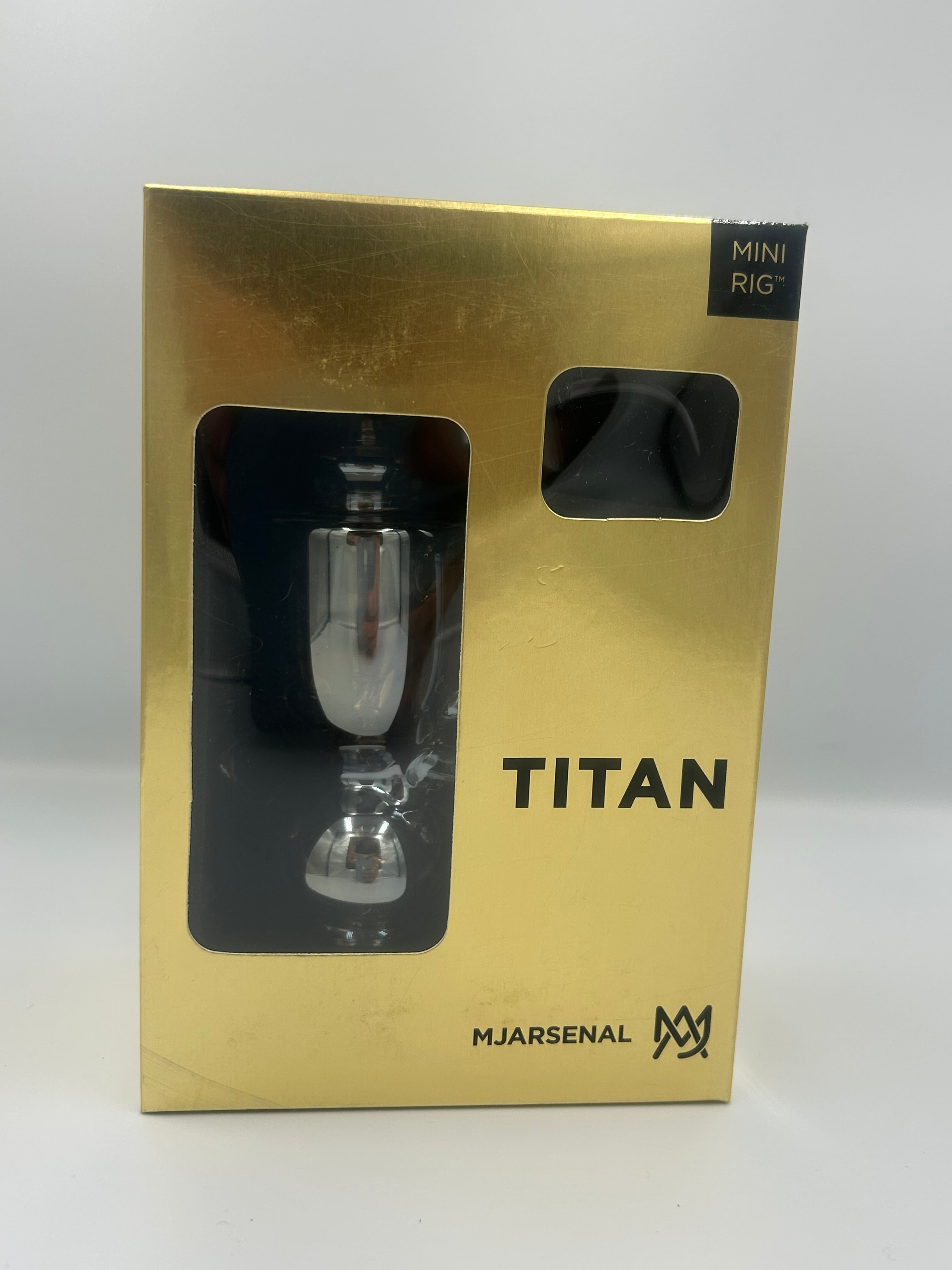 MJ Arsenal Saturn Orbital Series Mini Water Pipe – Circular Perc Borosilicate Glass Bong