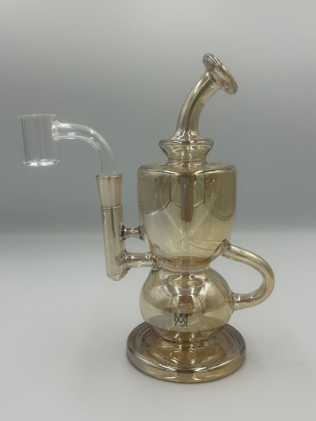 MJ Arsenal Saturn Orbital Series Mini Water Pipe – Circular Perc Borosilicate Glass Bong