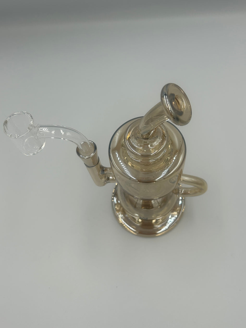 MJ Arsenal Saturn Orbital Series Mini Water Pipe – Circular Perc Borosilicate Glass Bong