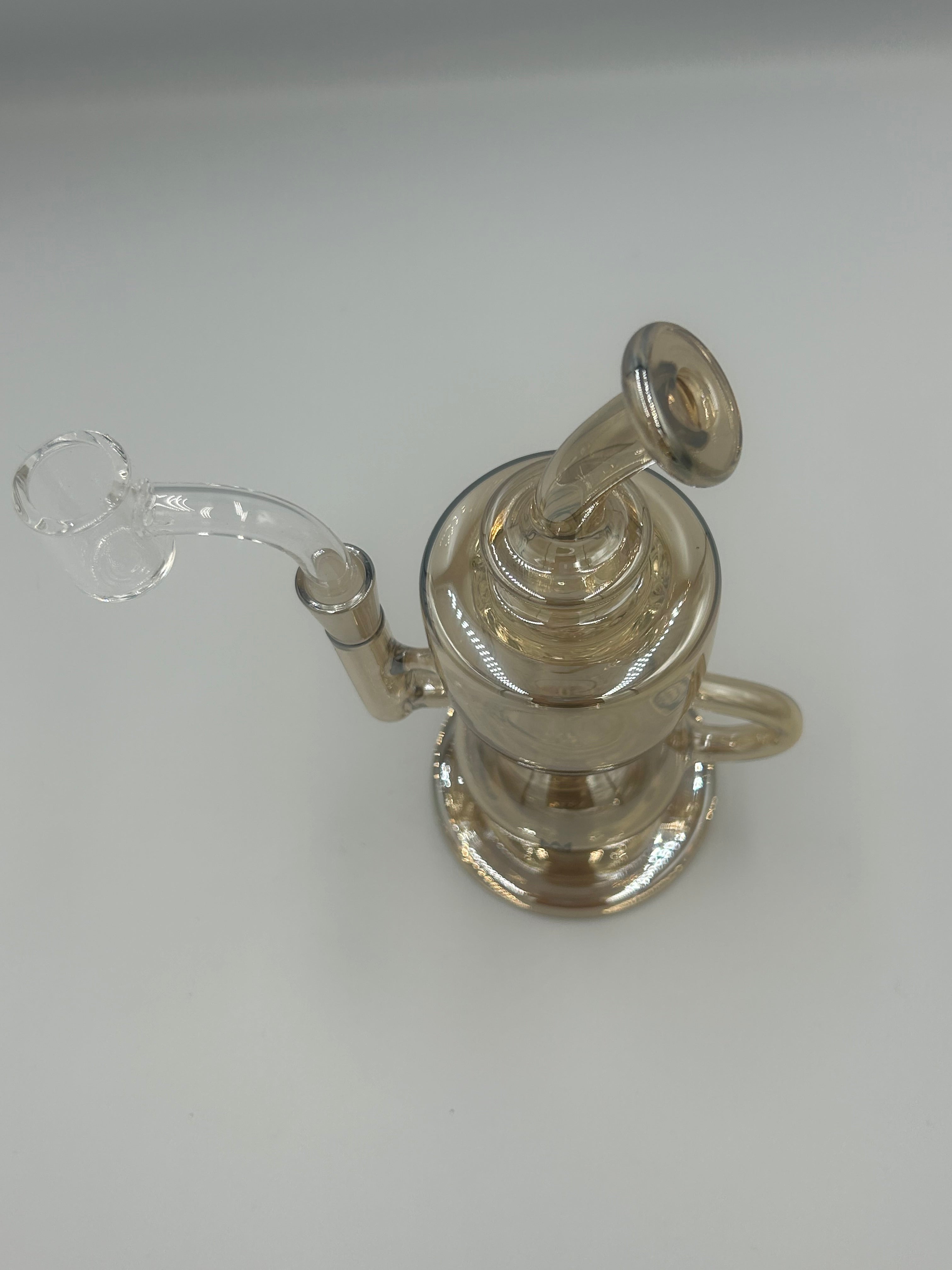 MJ Arsenal Saturn Orbital Series Mini Water Pipe – Circular Perc Borosilicate Glass Bong