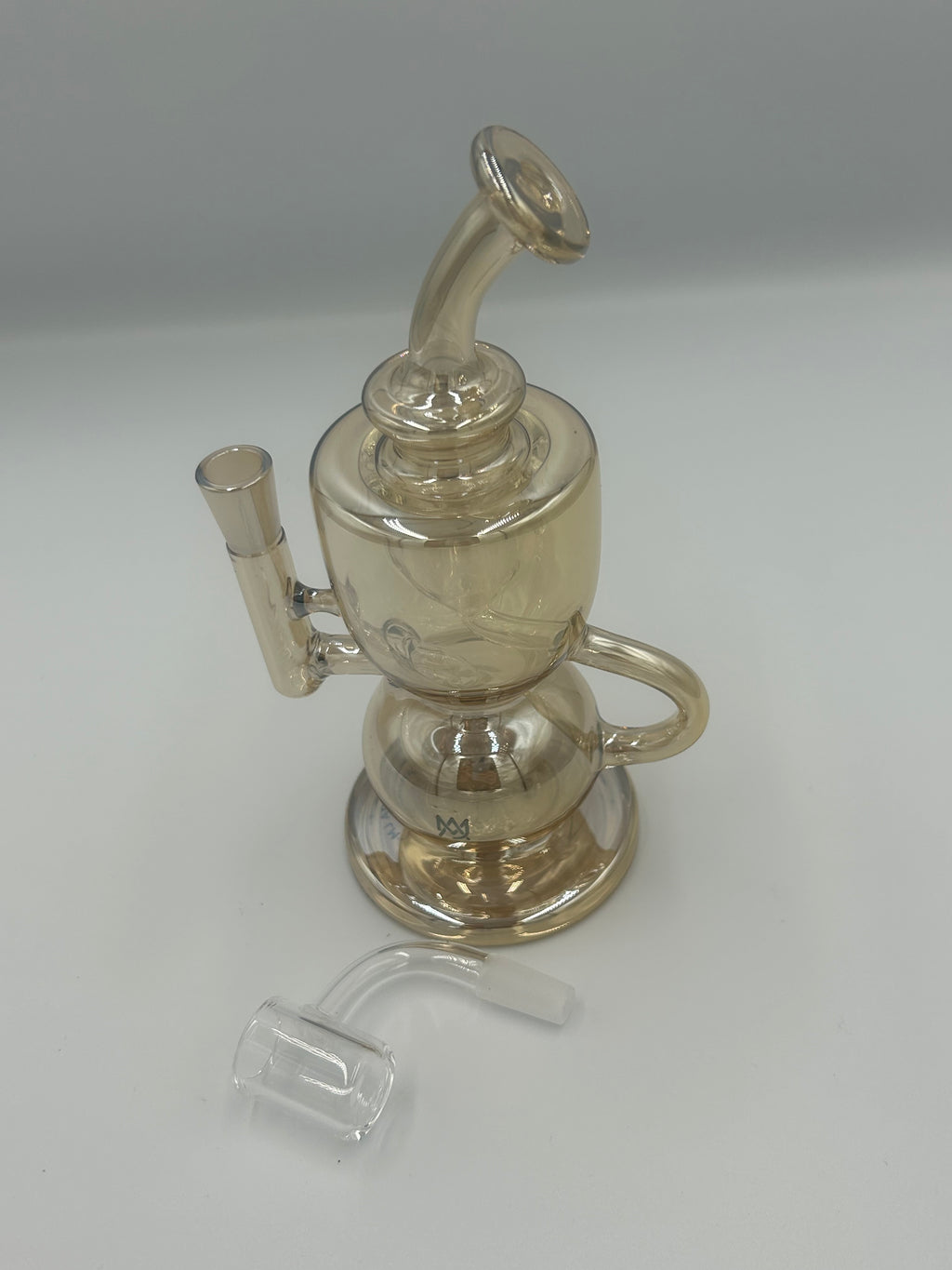 MJ Arsenal Saturn Orbital Series Mini Water Pipe – Circular Perc Borosilicate Glass Bong