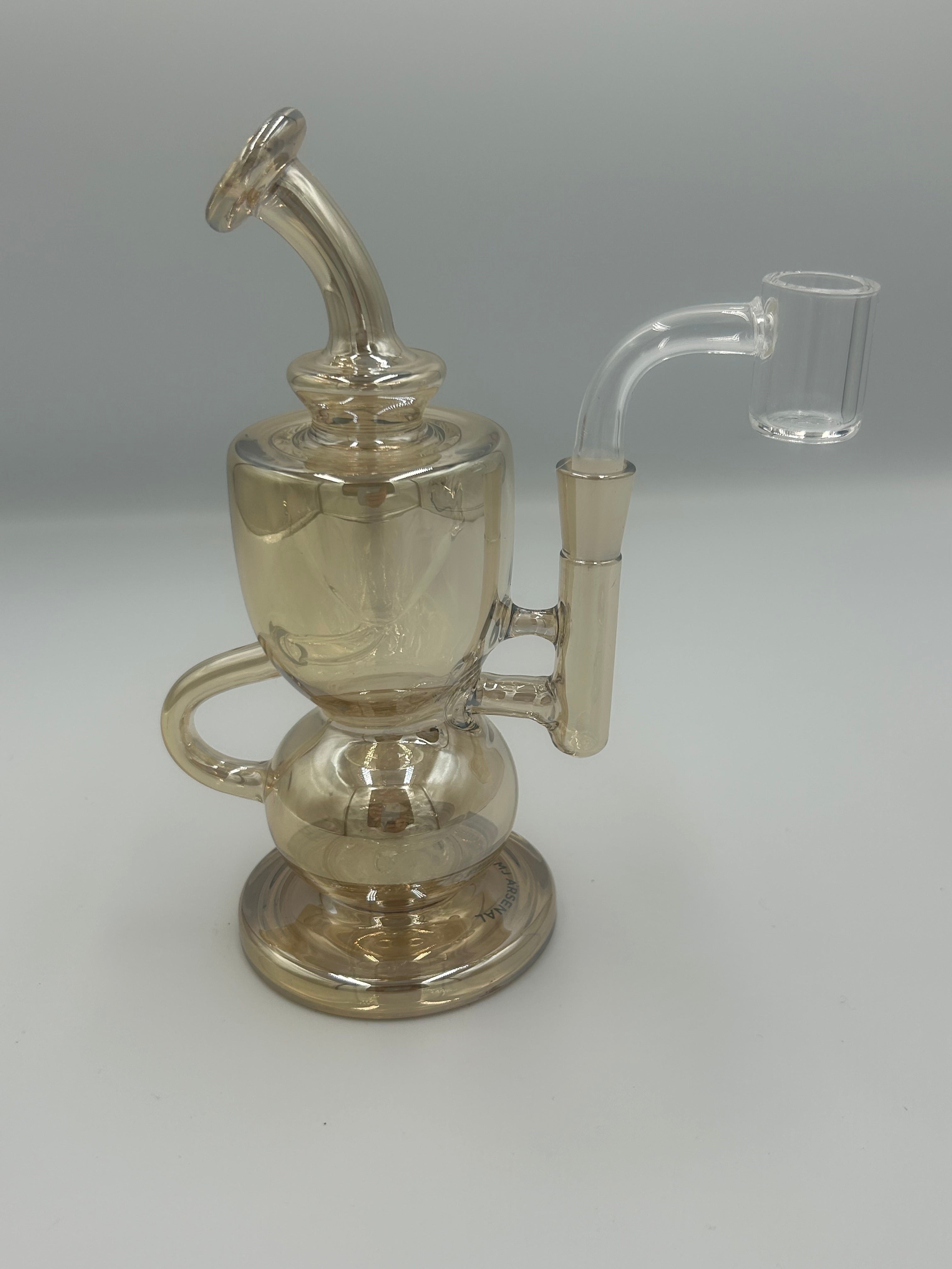 MJ Arsenal Saturn Orbital Series Mini Water Pipe – Circular Perc Borosilicate Glass Bong