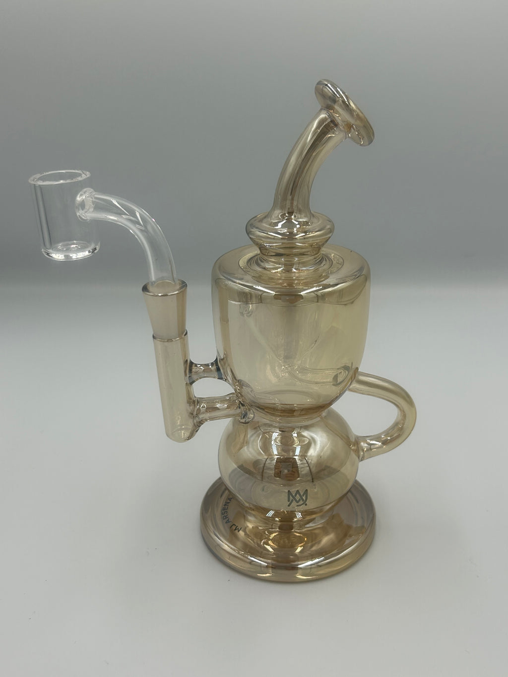 MJ Arsenal Saturn Orbital Series Mini Water Pipe – Circular Perc Borosilicate Glass Bong