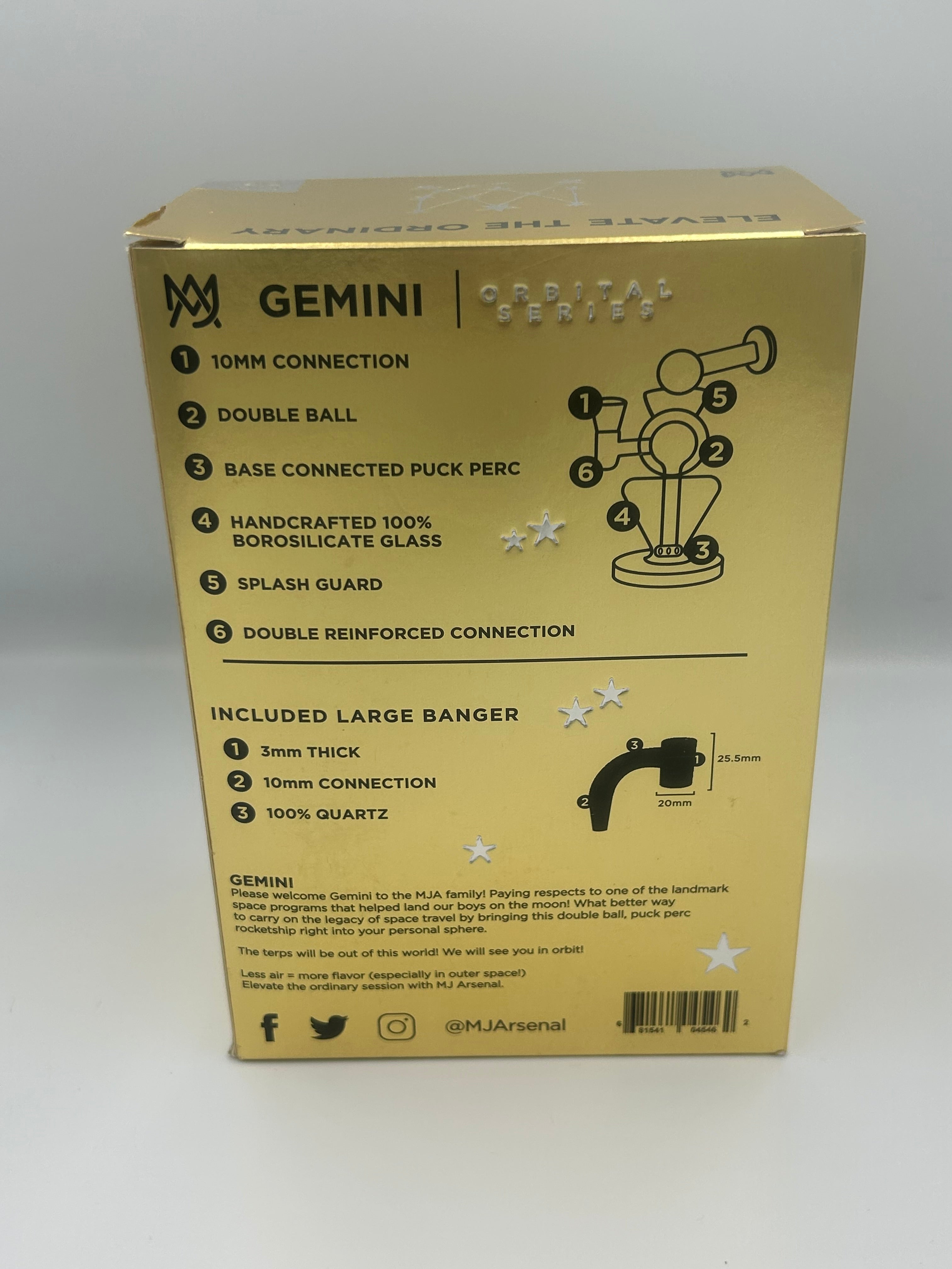 MJ Arsenal Gemini Mini Rig – Orbital Series Dab Rig